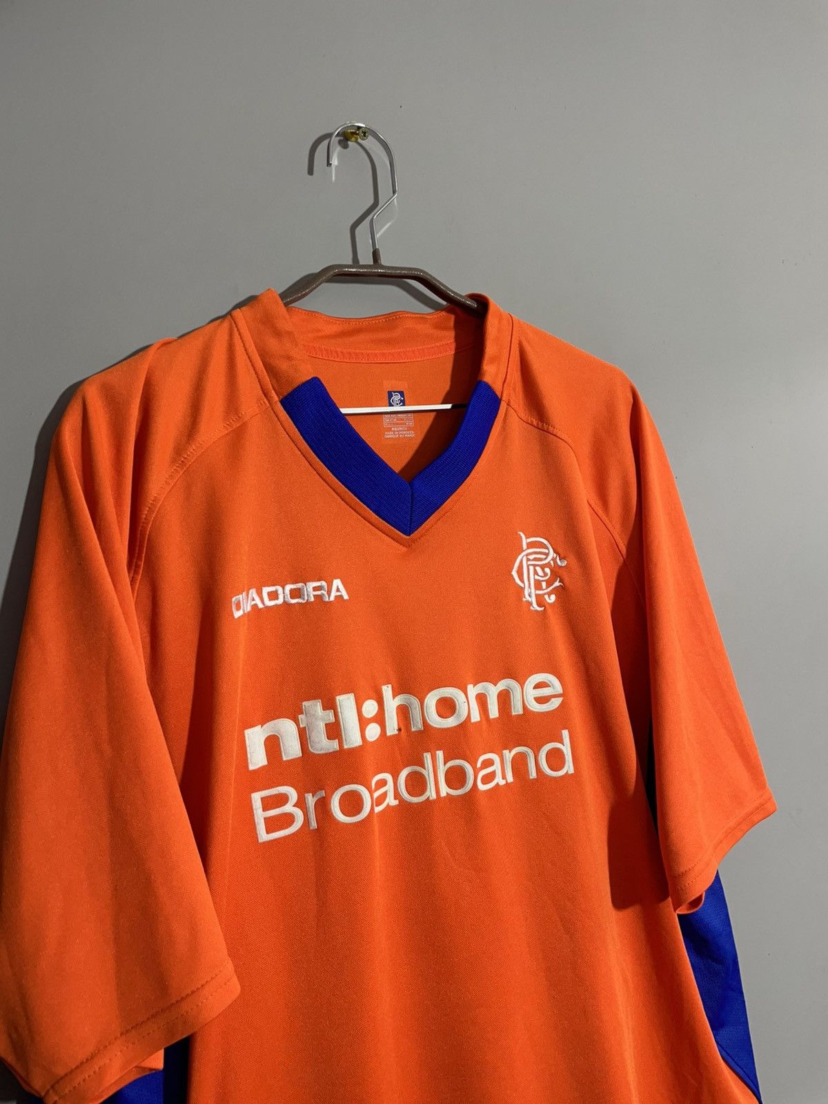 Diadora Vintage Diadora Glasgow Rangers 2002/2003 Mens jersey Size US XXL / EU 58 / 5 - 2 Thumbnail