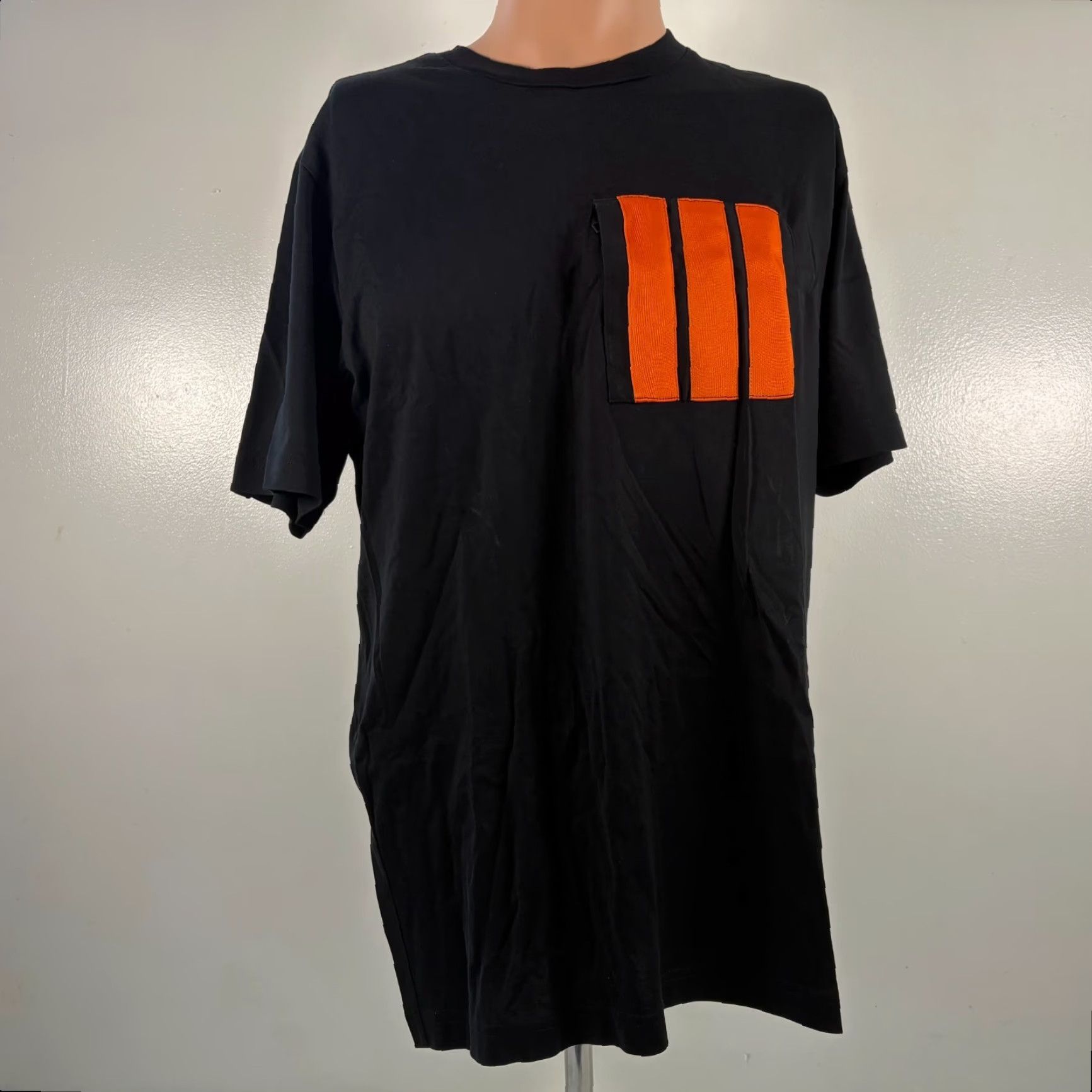 Yohji Yamamoto Y3 T-Shirt Men Size Large Cotton Short Sleeve Crew