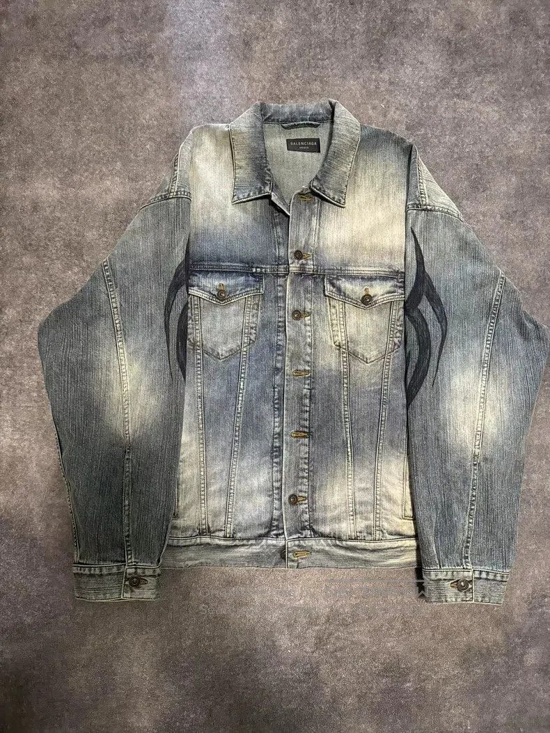 Balenciaga Dragon Denim Jacket Winter 24.