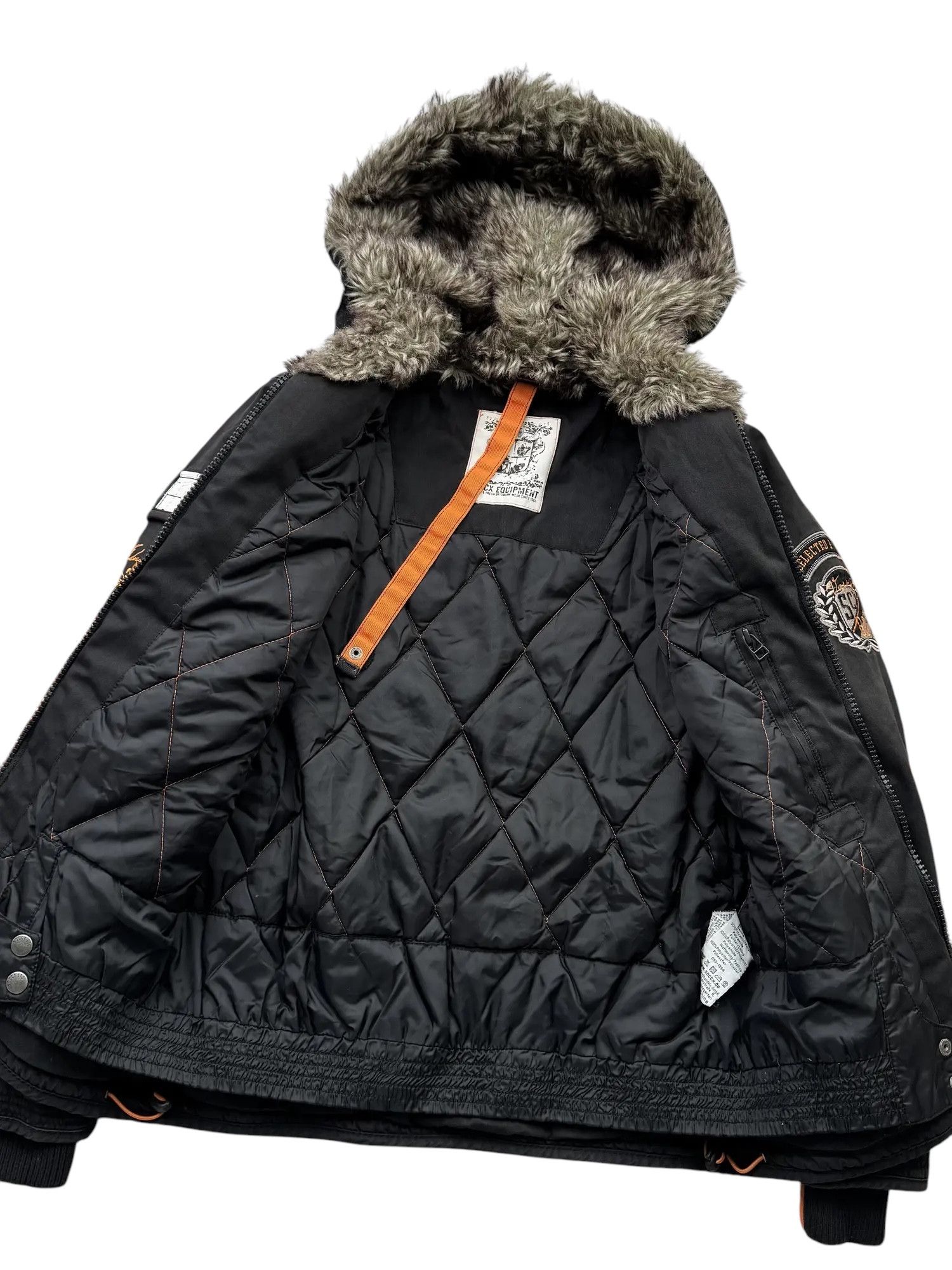 Vintage Y2K Jacket With Faux Fur Hood(V50) Size US S / EU 44-46 / 1 - 4 Thumbnail