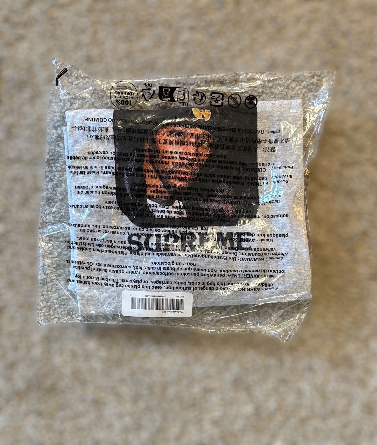 Supreme Supreme Wu-Tang Clan RZA Tee Ash Grey Size US M / EU 48-50 / 2 - 2 Thumbnail