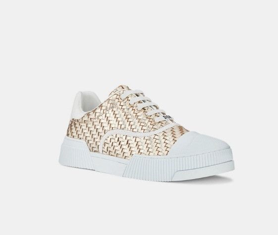 Dior o1w1db11224 D-Smash Sneakers in White & Gold Size US 7 / IT 37 - 2 Thumbnail