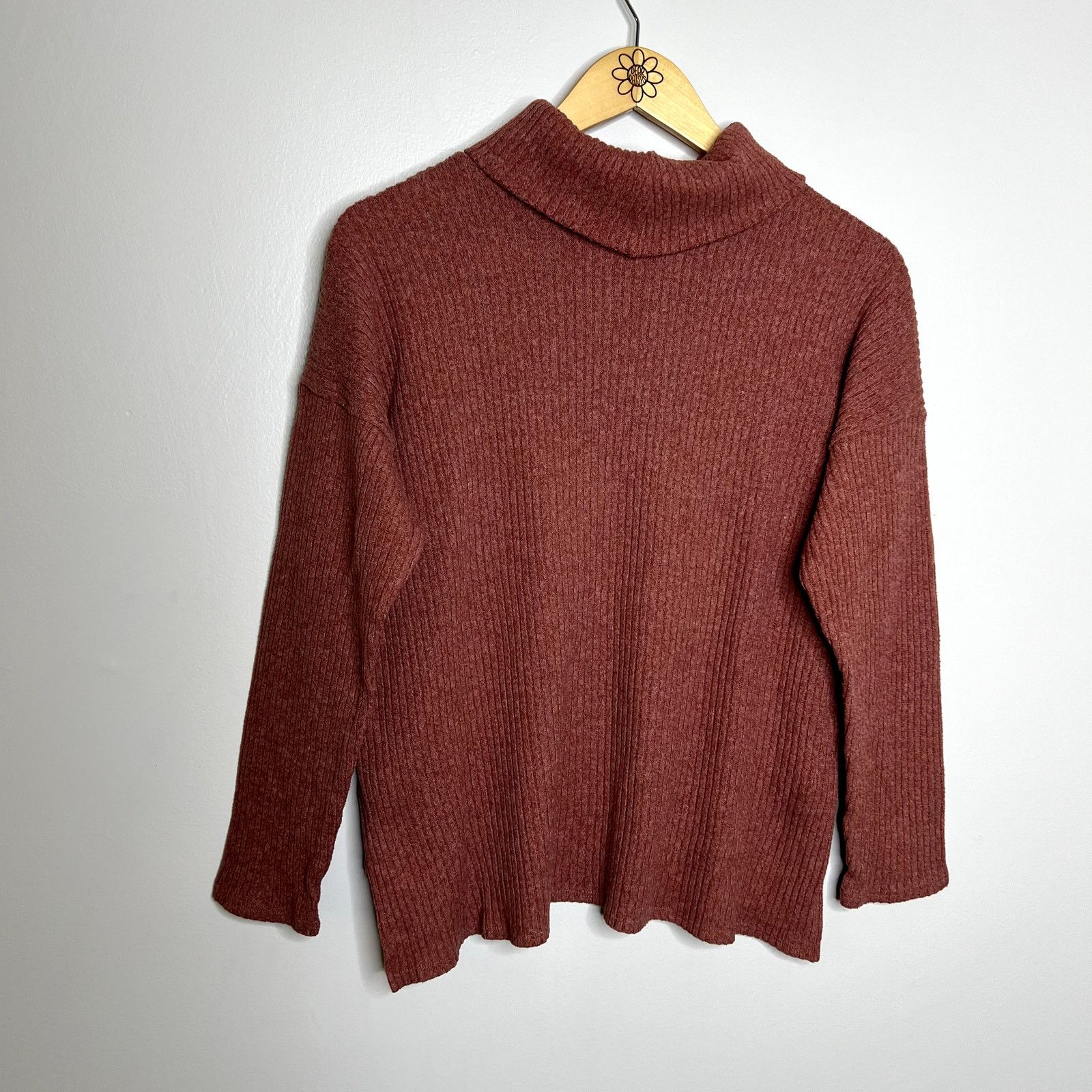 Forever 21 Forever 21 Pink Knit Turtleneck Sweater Size S / US 4 / IT 40 - 5 Thumbnail