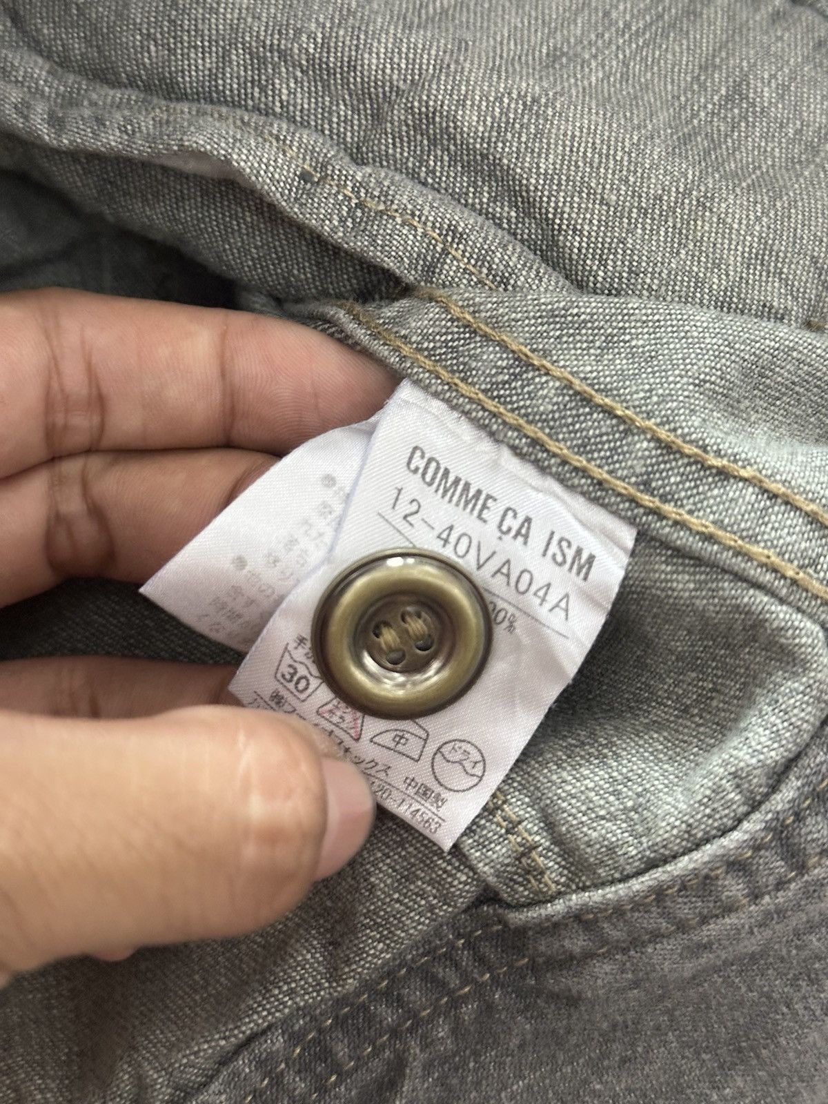 If Six Was Nine 90s Japanese Comme ca ism Multipocket Denim Jacket lgb Size US S / EU 44-46 / 1 - 6 Thumbnail