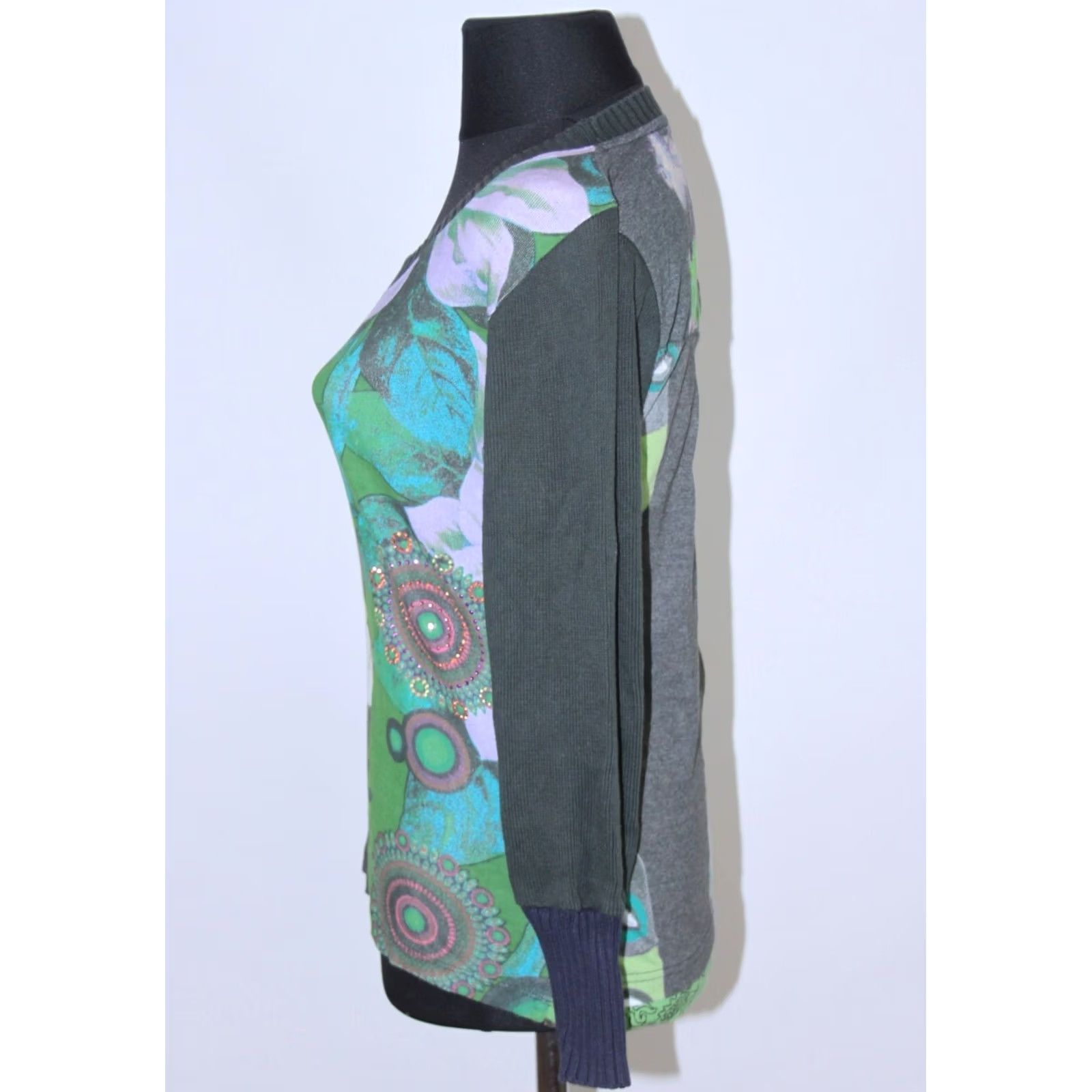Desigual Desigual womens long sleeves tunic jumper Size M Multicoloured Size M / US 6-8 / IT 42-44 - 3 Thumbnail