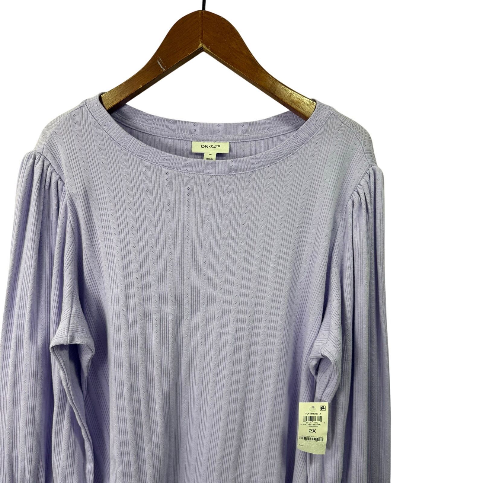 Macys On 34th Macys Women’s Plus Shirt Top sz 2X NEW #G551 Size XXL / US 16-18 / IT 52-54 - 4 Thumbnail