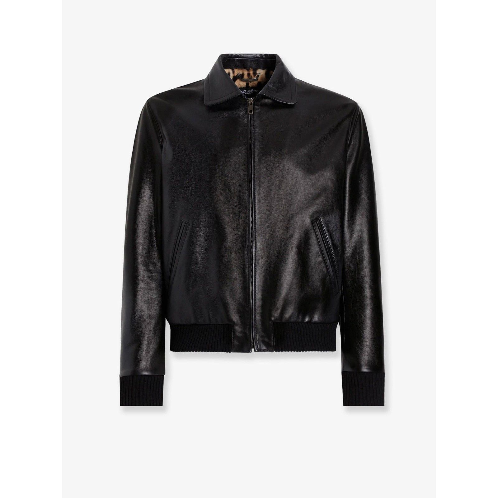 Dolce & Gabbana DOLCE & GABBANA Black Leather Jacket New & Authentic (Men's Size US M / EU 48-50 / 2 - 1 Thumbnail