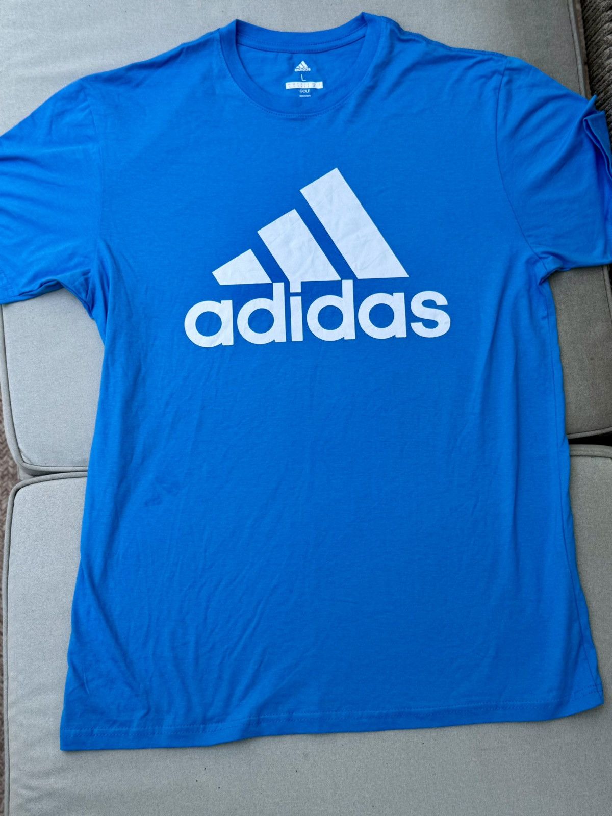 Adidas Adidas Golf Blue Logo Tee – Size L – 100% Cotton NWT Size US L / EU 52-54 / 3 - 3 Thumbnail