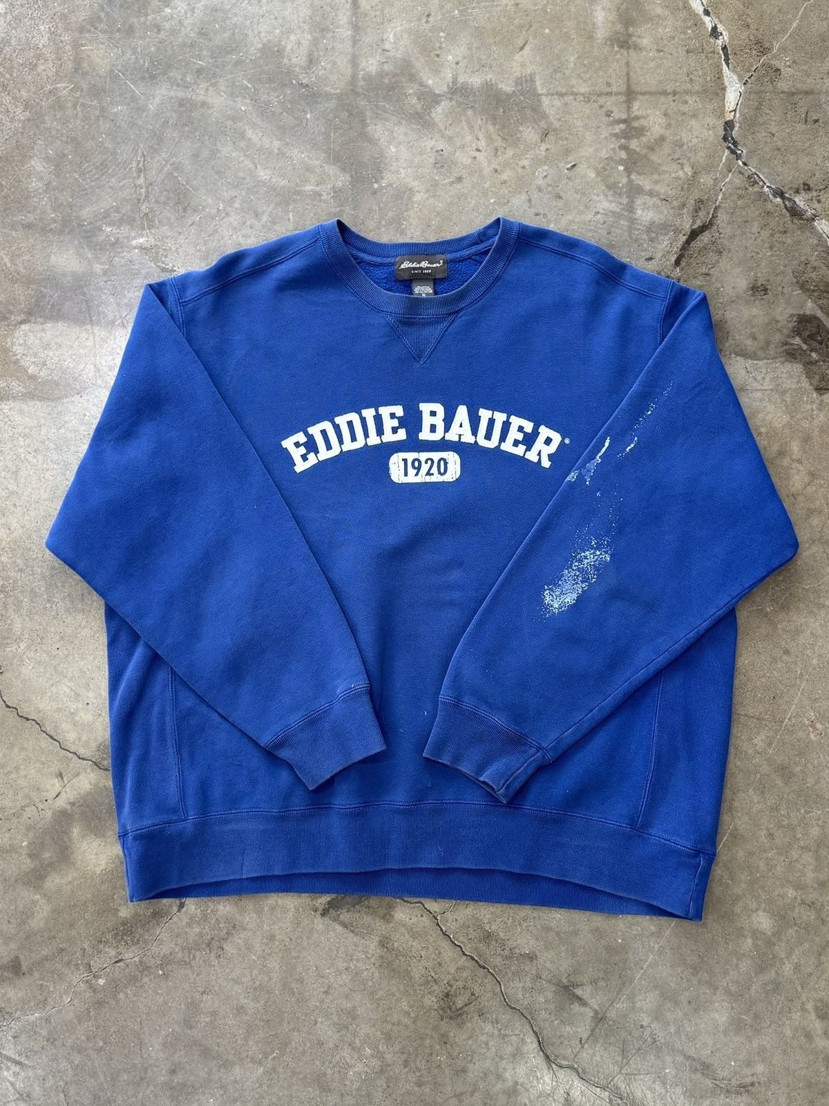 Vintage Vintage Eddie Bauer Navy Crewneck XL Size US XL / EU 56 / 4 - 2 Thumbnail