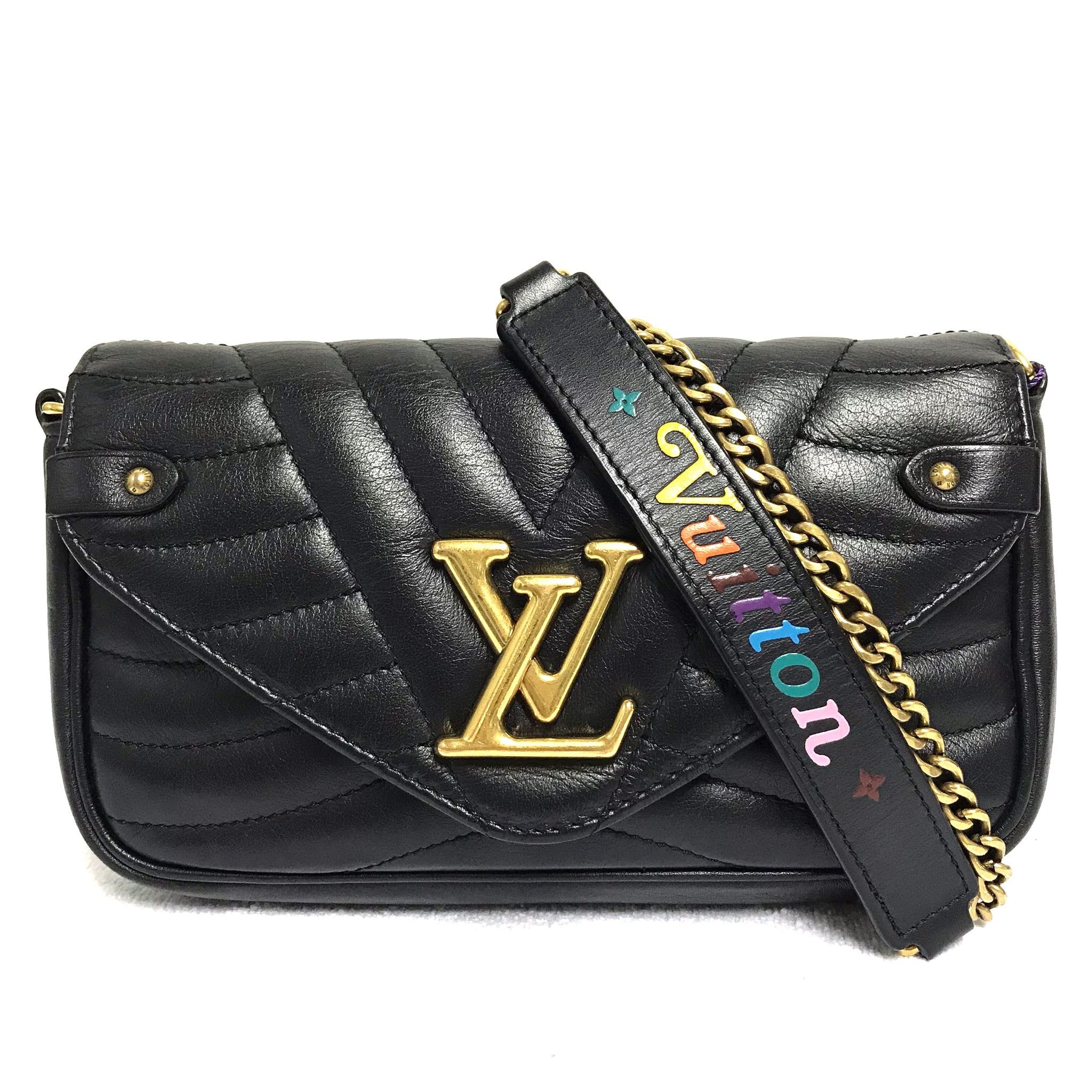 Louis Vuitton LV New Wave Black Quilted Calf Leather Chain Crossbody Bag Size ONE SIZE - 1 Thumbnail