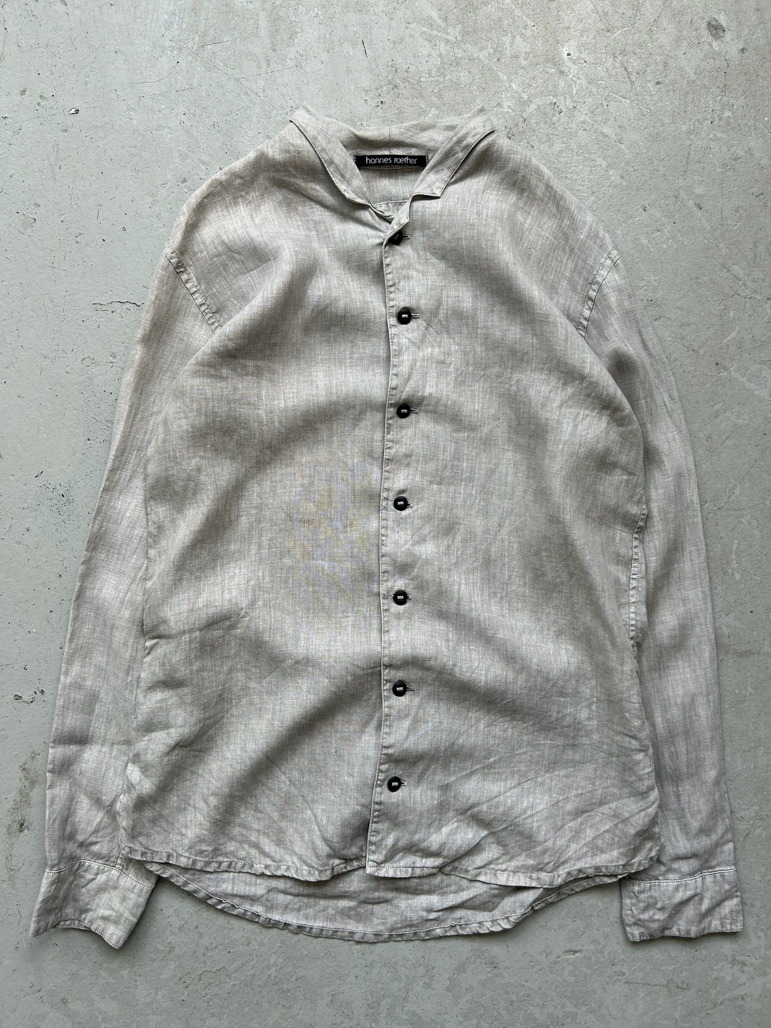 hannes roether Hannes Roether Linnen Stone Wash Button Up Size US S / EU 44-46 / 1 - 1 Thumbnail