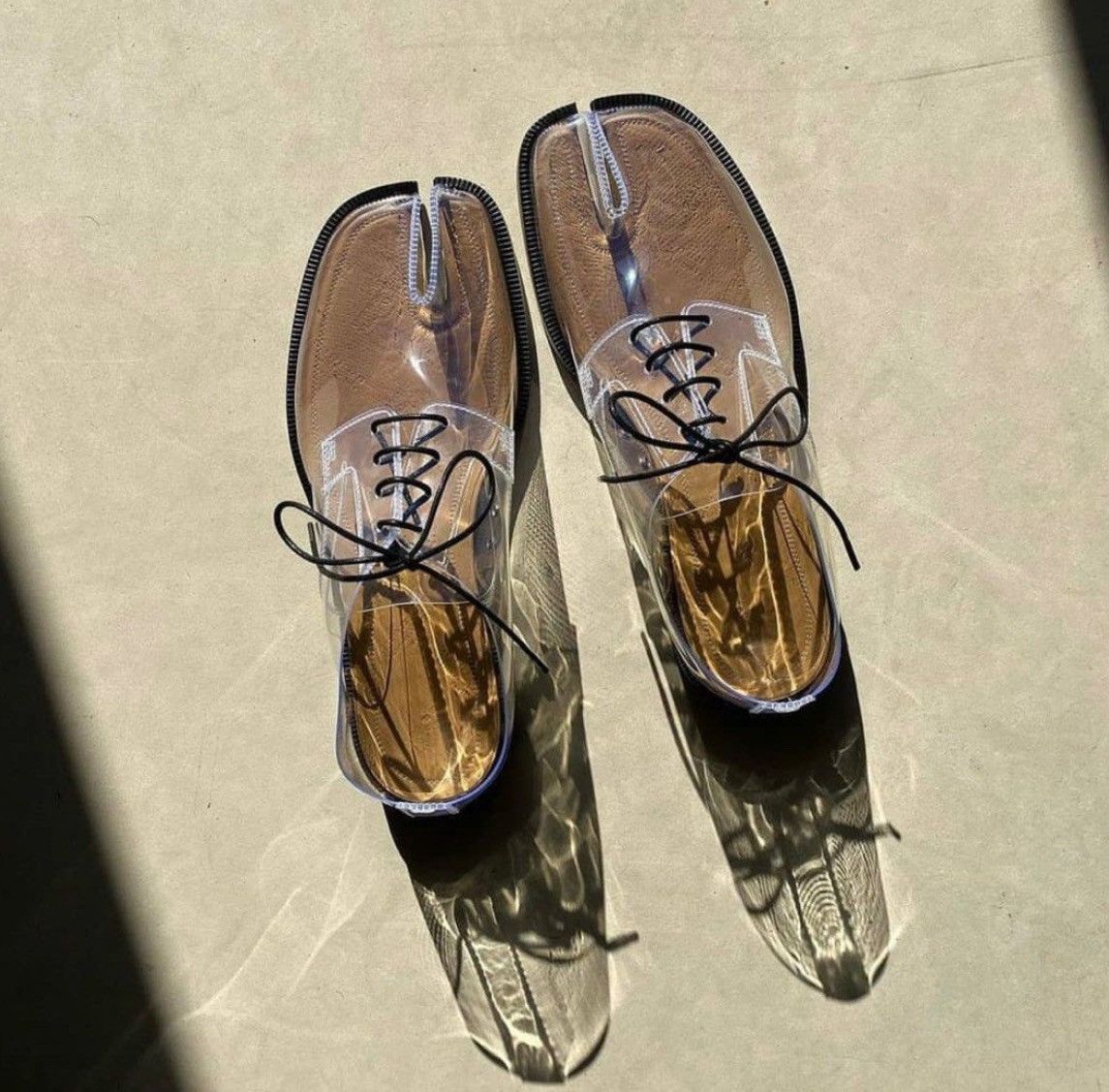 Maison Margiela Maison Margiela tabi lace up transparent Size US 7 / IT 37 - 1 Thumbnail