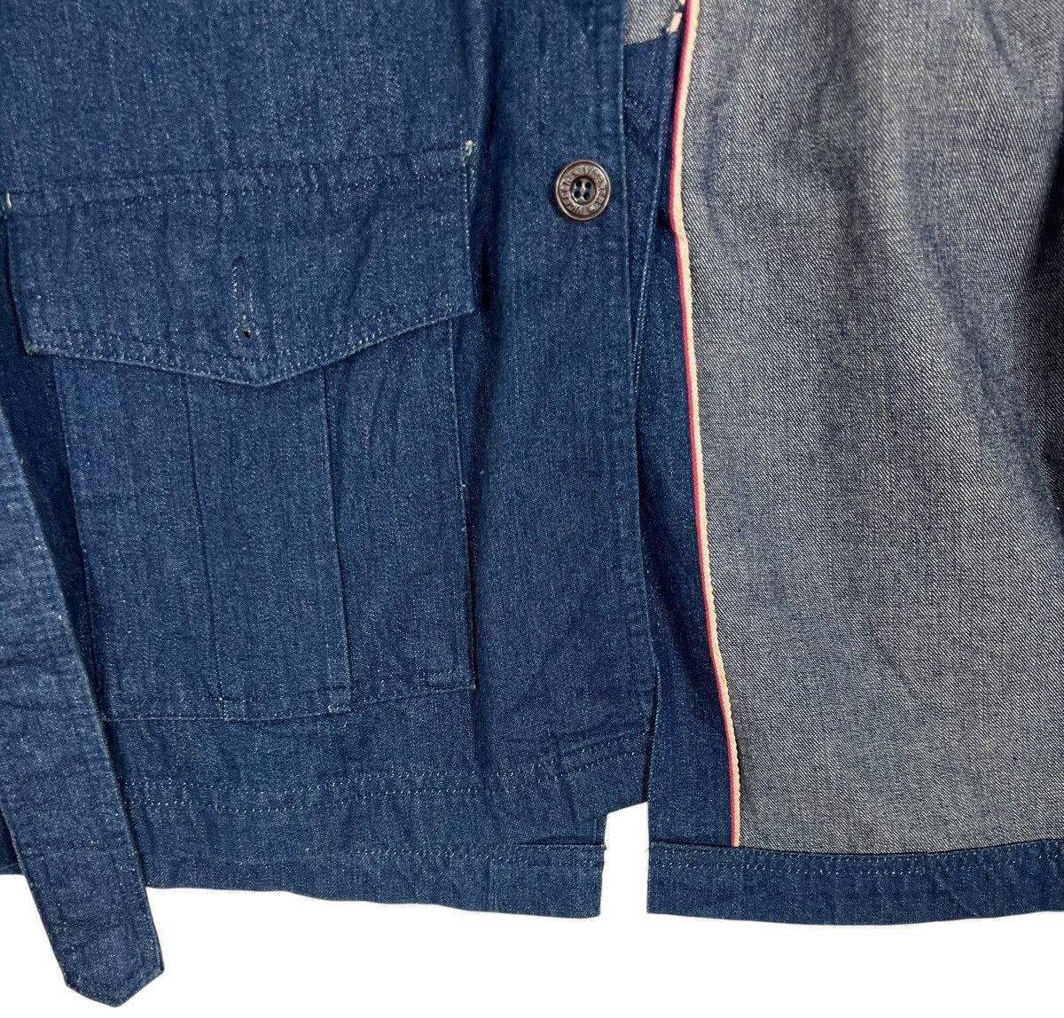 Japanese Brand 80s VICERER SELVEDGE DENIM JACKET Size US L / EU 52-54 / 3 - 9 Thumbnail