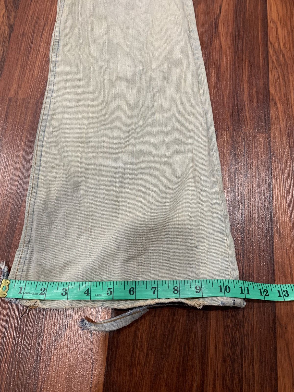 GOA Vintage Distressed Flared Goa Jeans Size 34" / US 12 / IT 48 - 7 Thumbnail
