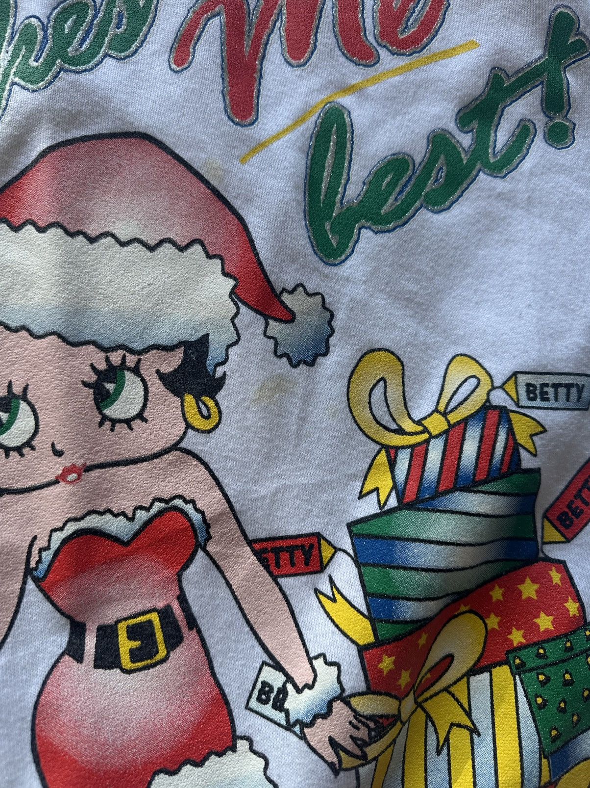 Vintage Vintage Betty Boop Christmas crew Size US XXL / EU 58 / 5 - 3 Thumbnail