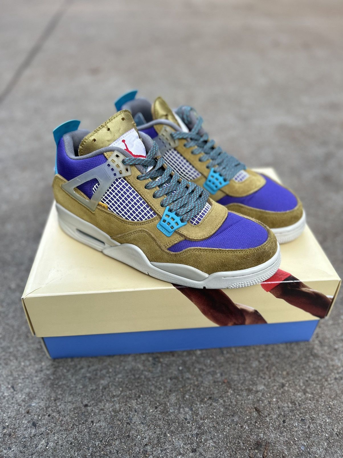 Jordan Brand × Nike × Union LA Air Jordan 4 retro x Union LA “Desert Moss” Size US 10.5 / EU 43-44 - 1 Thumbnail