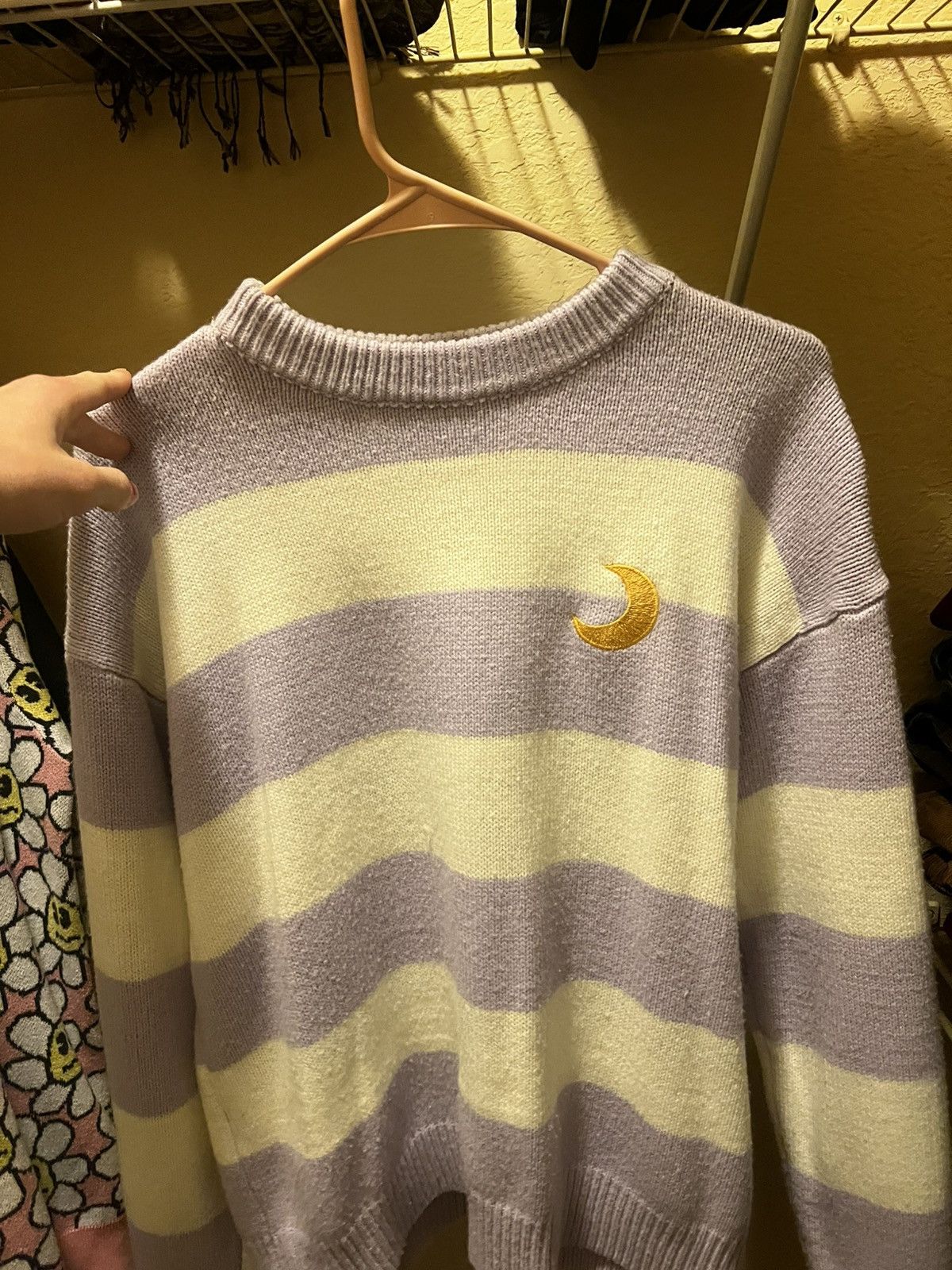 Other White and Purple stripes crescent moon sweater Size M / US 6-8 / IT 42-44 - 1 Thumbnail