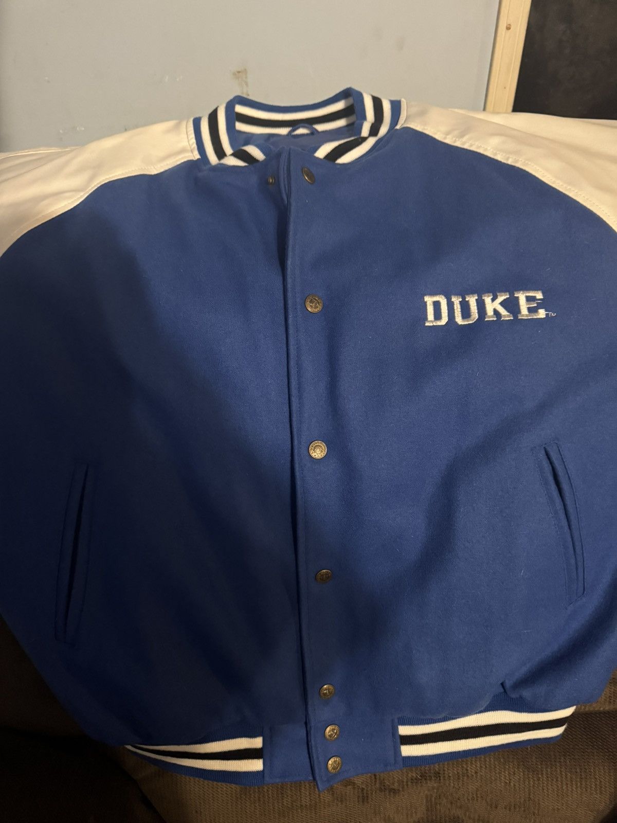 Steve And Barrys Steve and Barry’s Duke varsity jacket Size US L / EU 52-54 / 3 - 3 Thumbnail