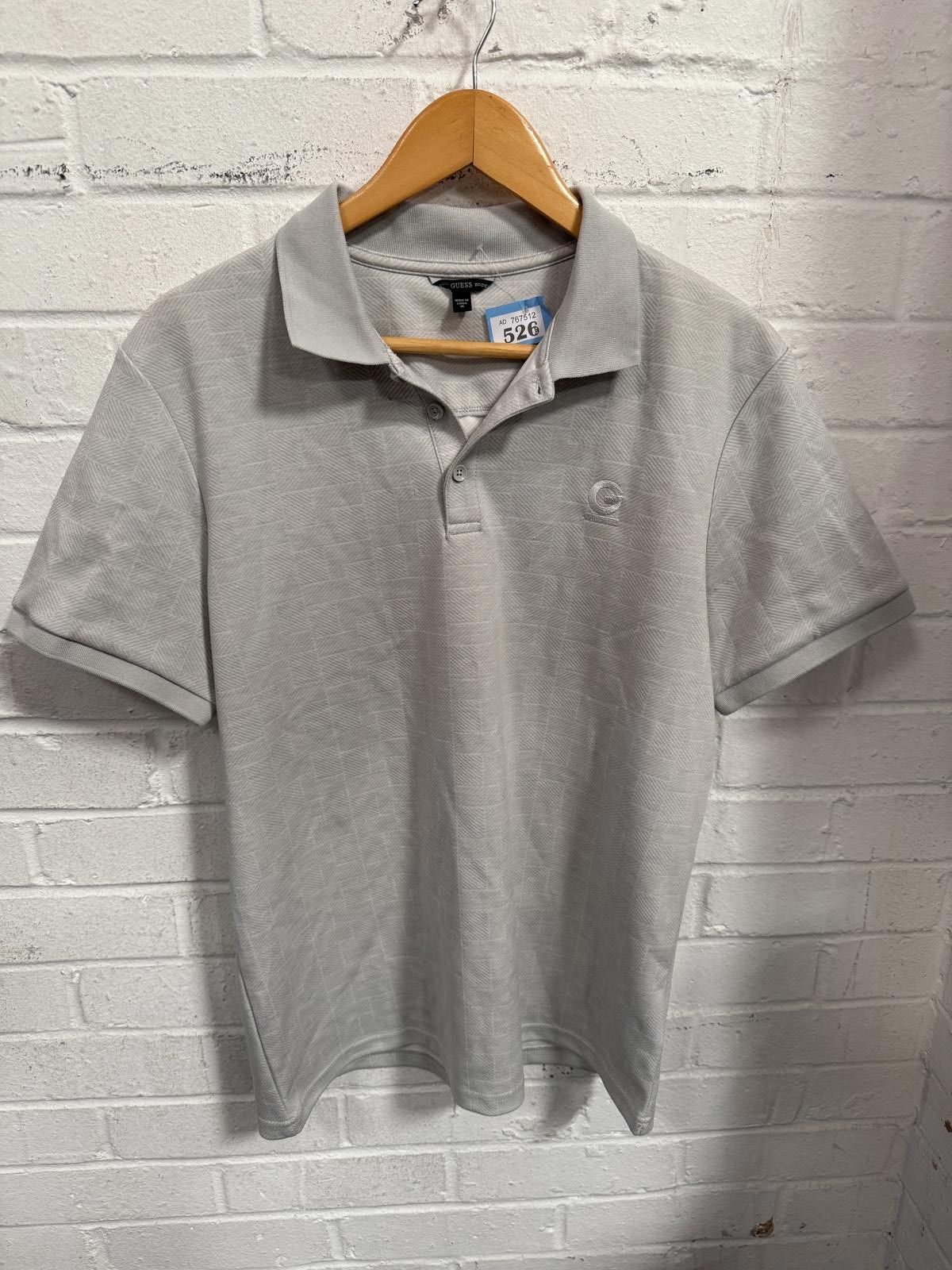 Guess Guess Men's Light Gray Polo Shirt Size US S / EU 44-46 / 1 - 1 Thumbnail