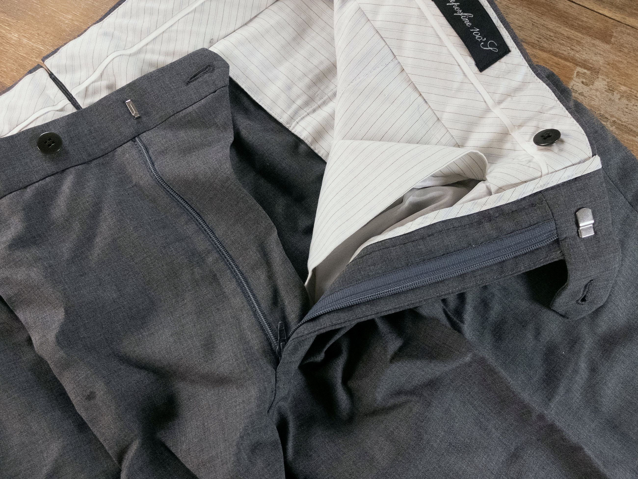 Caruso CARUSO gray wool dress pants trousers with defect 42 / 58 Size US 42 / EU 58 - 5 Thumbnail