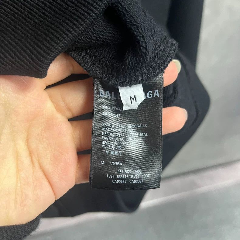 Balenciaga Balenciaga latest black letter logo embroidered round neck Size US M / EU 48-50 / 2 - 4 Thumbnail