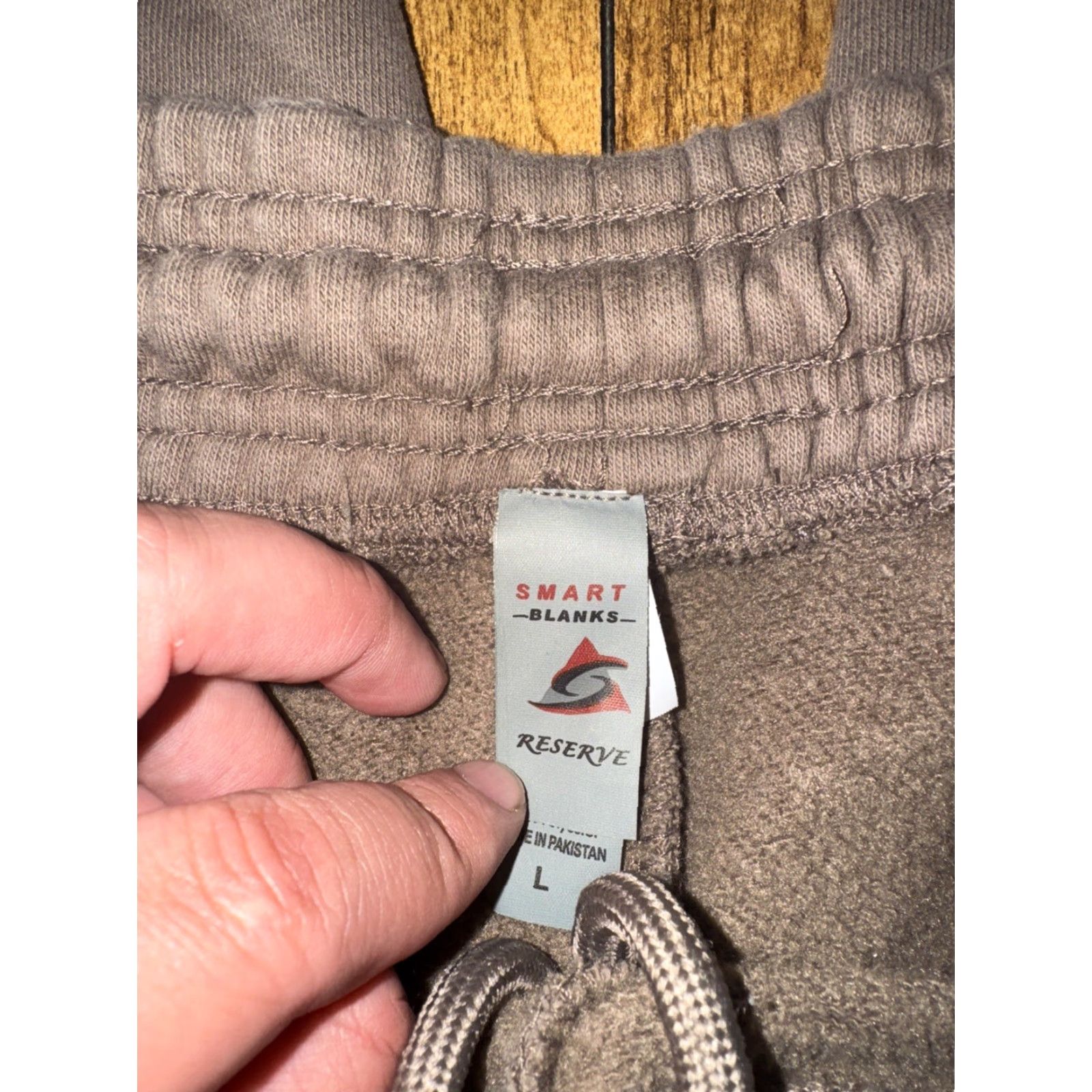 J Brand Hood Raised Sweatpants Pants Adult Men L Taupe Heavyweight Jogger 30 in Inseam Colorful Regular Cotton Size US 33 - 7 Thumbnail