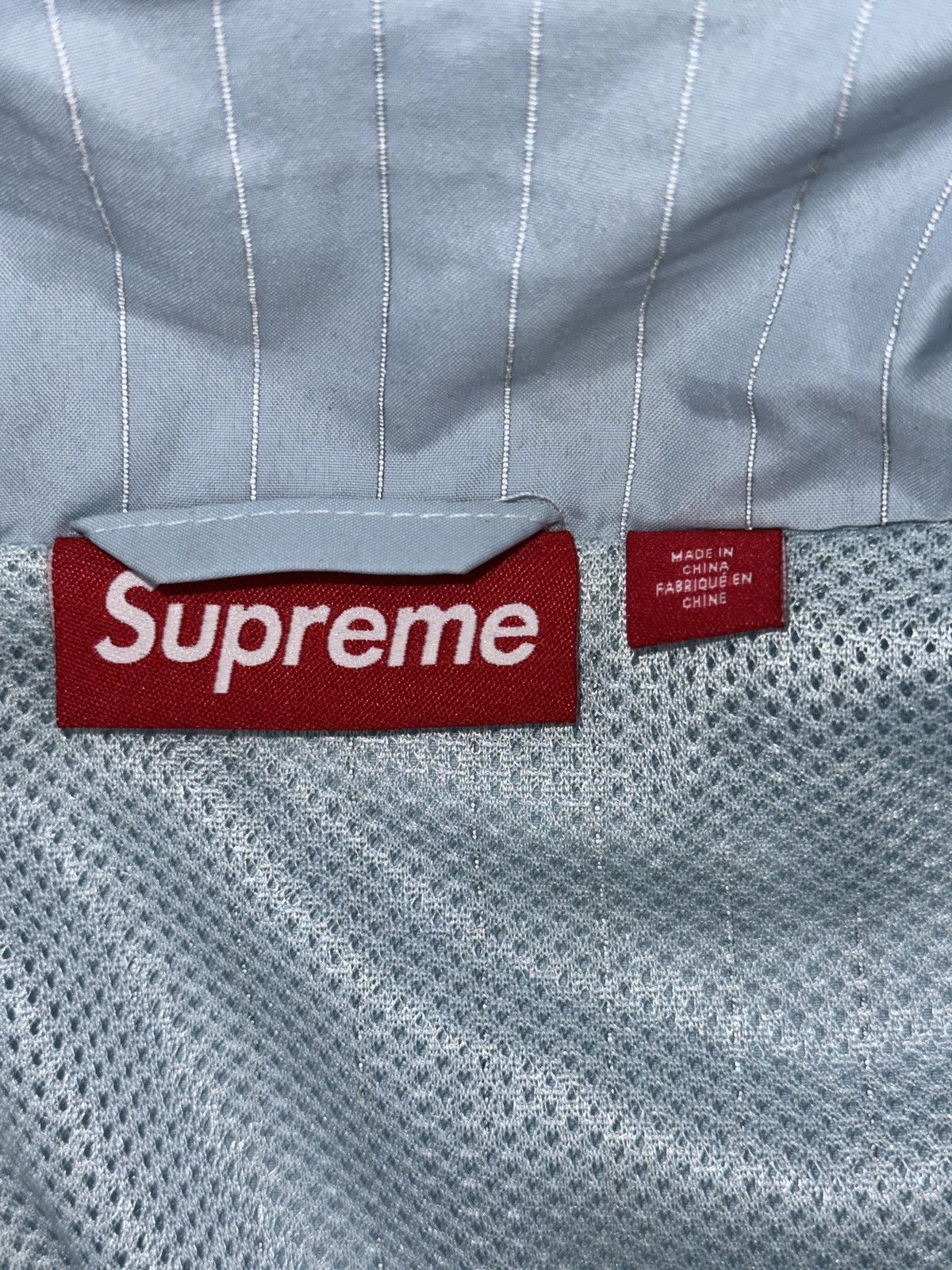 Supreme REFLECTIVE PINSTRIPE TRACK JACKET Size US S / EU 44-46 / 1 - 4 Thumbnail