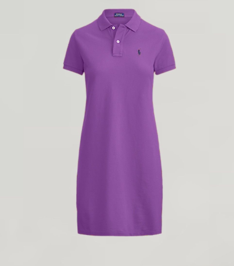 Polo Ralph Lauren Cotton Mesh Polo Dress Purple size S