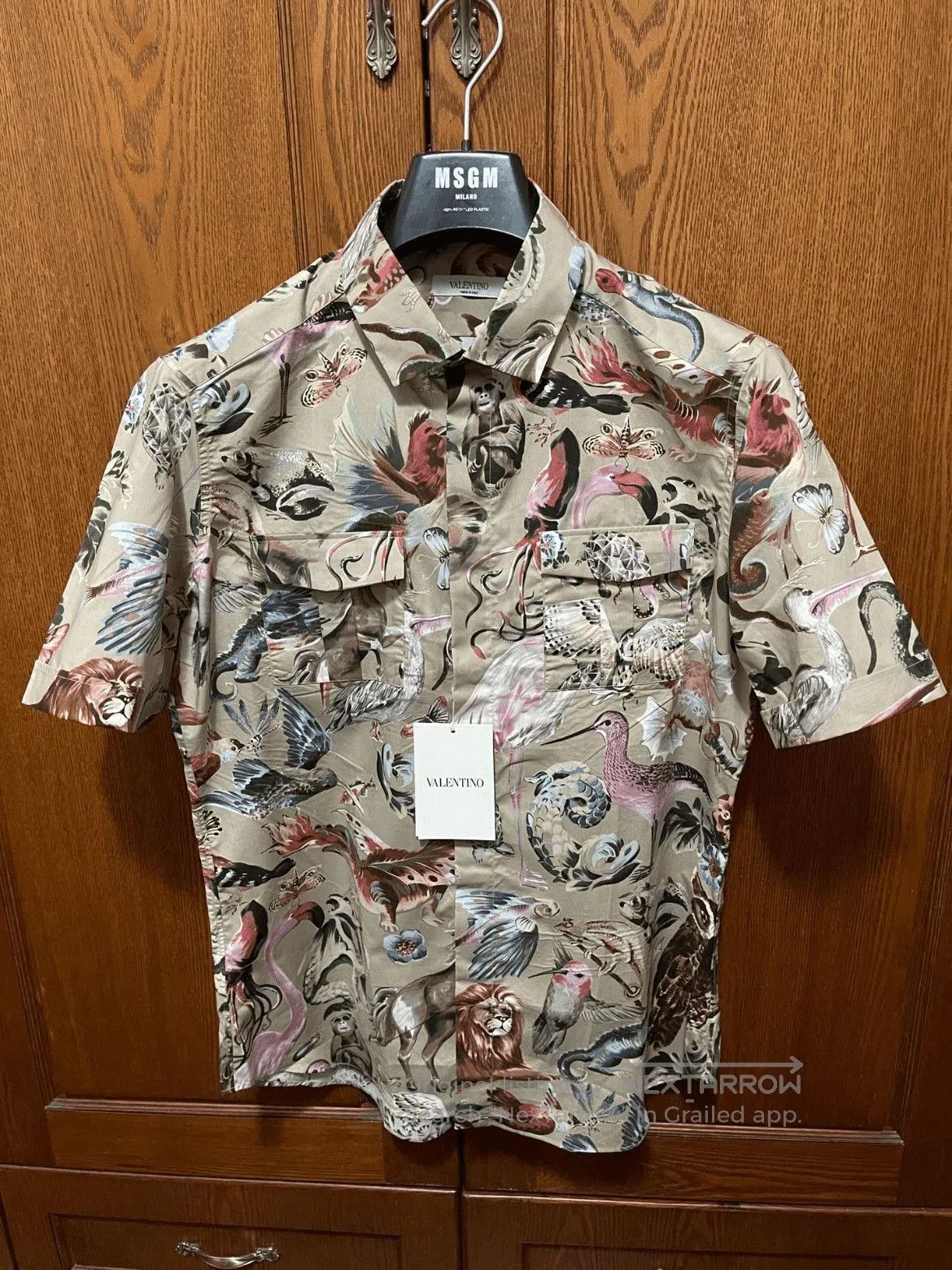 Valentino Sz 40 Valentino Animal Pattern Shirt. Size US L / EU 52-54 / 3 - 1 Thumbnail