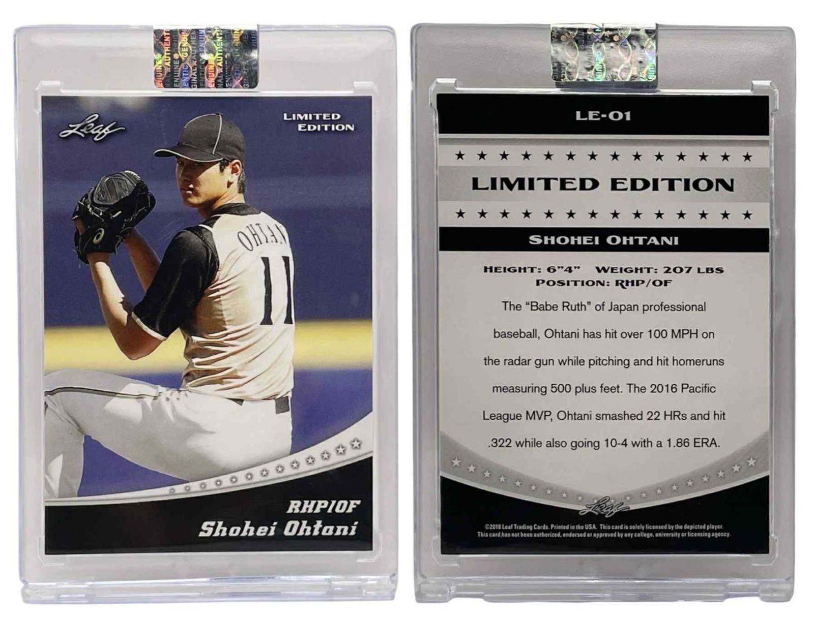Other 2018 Leaf Limited Edition #LE-01 Shohei Ohtani Rookie (RC) Size ONE SIZE - 1 Thumbnail
