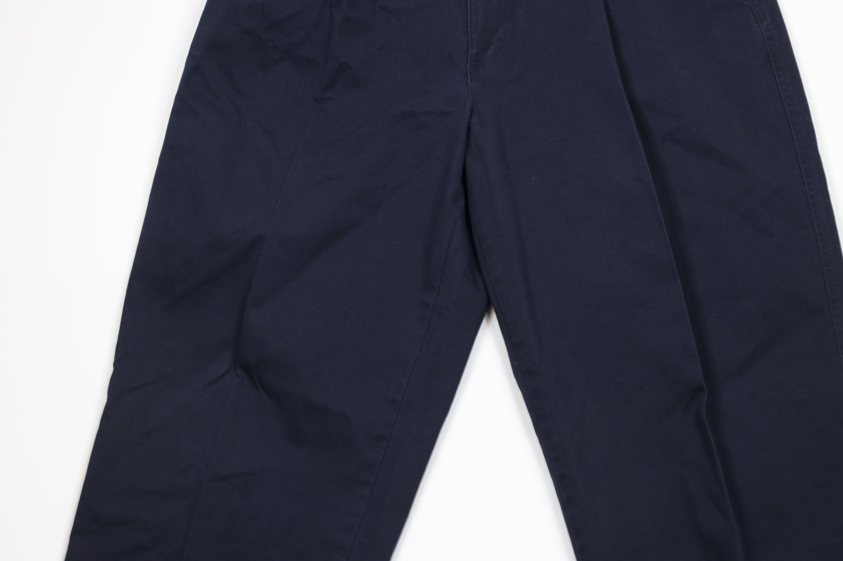 Ralph Lauren × Vintage Vintage 90s Chaps Ralph Lauren Cuffed Wide Leg Chino Pants Size US 34 / EU 50 - 3 Thumbnail