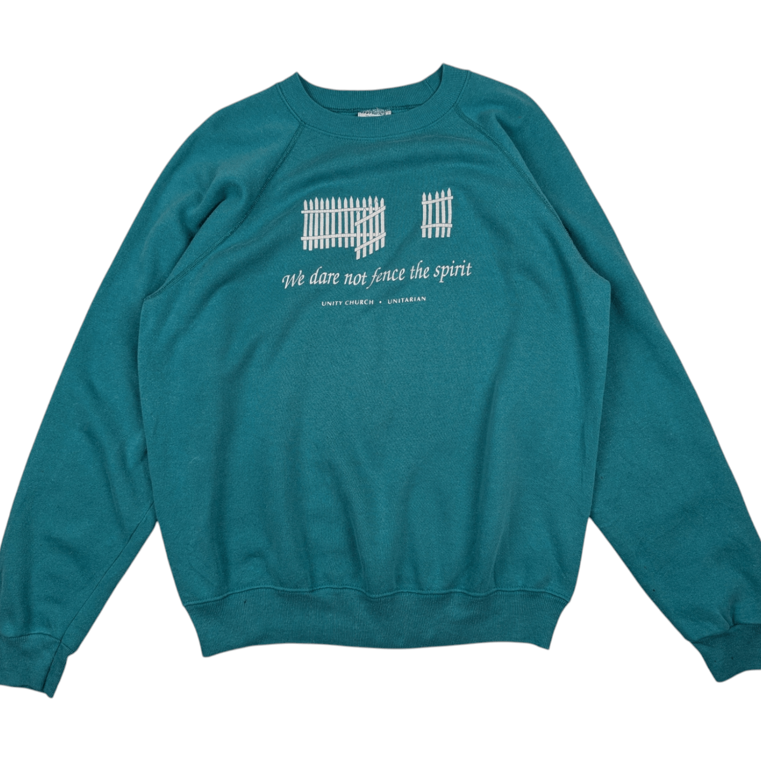 Hanes Vintage 80's HANES Unity Church Jumper Sweatshirt Size US L / EU 52-54 / 3 - 2 Thumbnail