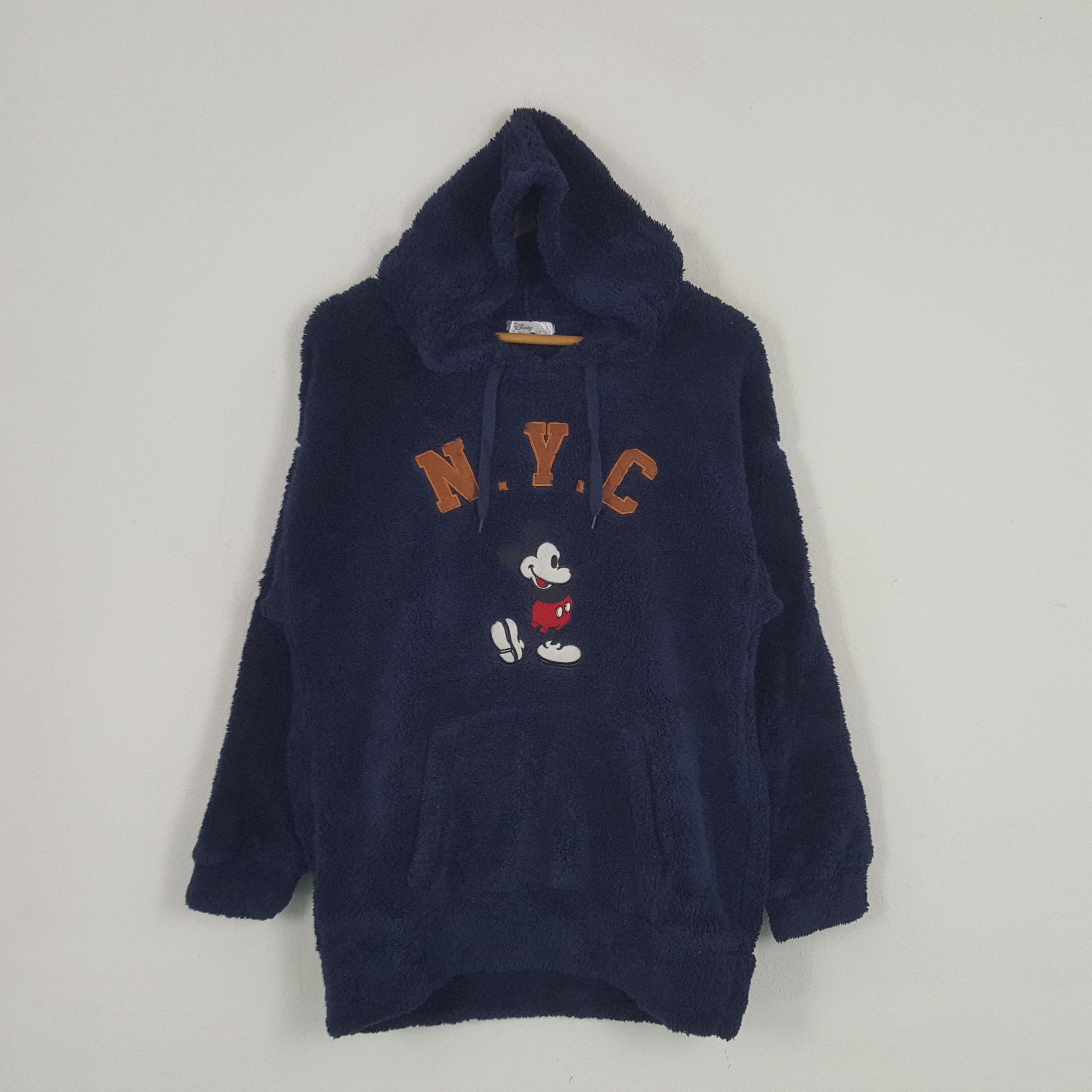 Disney × Mickey Mouse × Vintage Vintage N.Y.C Mickey Mouse American Cartoon Fleece Hoodies Size US S / EU 44-46 / 1 - 1 Thumbnail