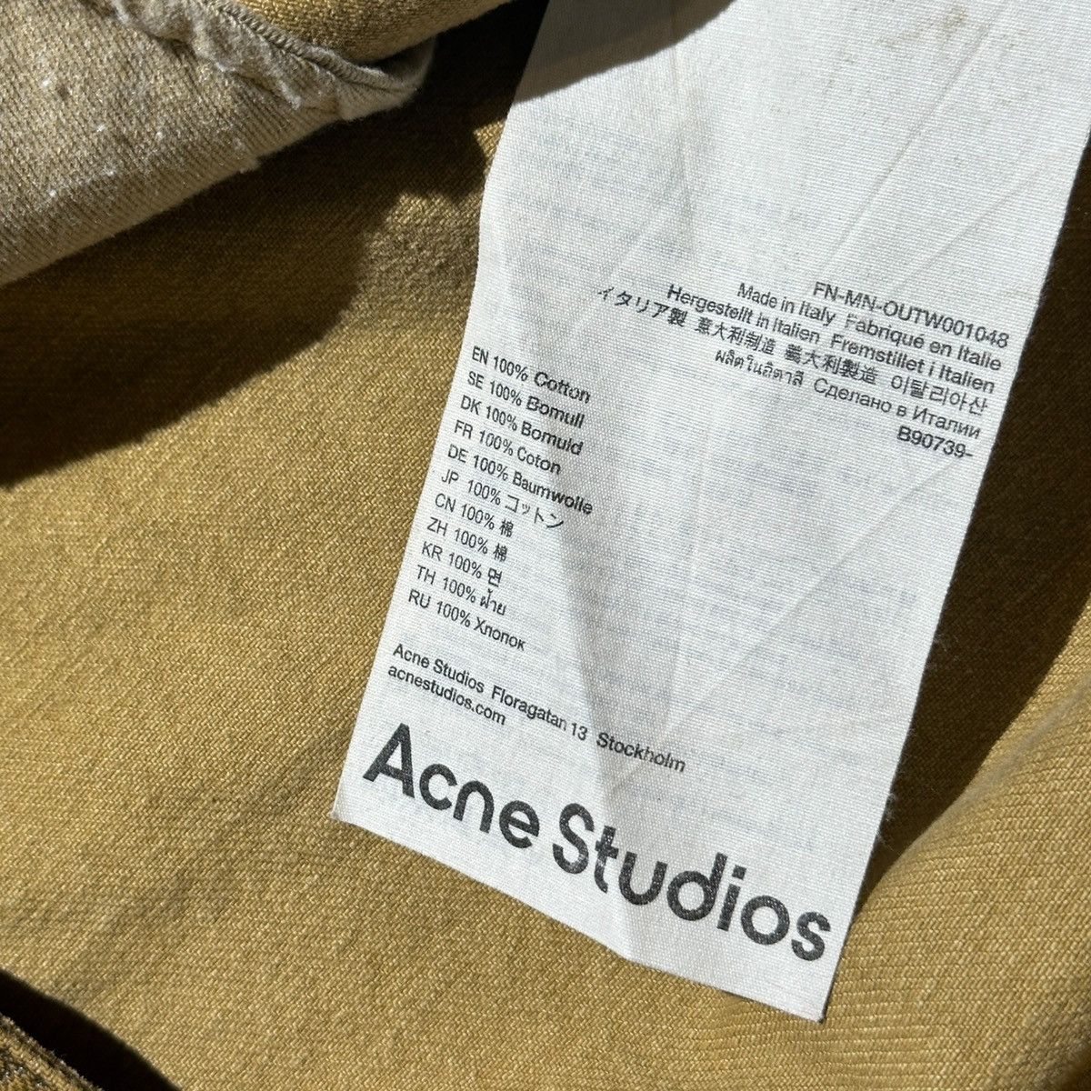 Acne Studios $1,500 New season waxed gradient denim belted trench coat Size US M / EU 48-50 / 2 - 5 Thumbnail