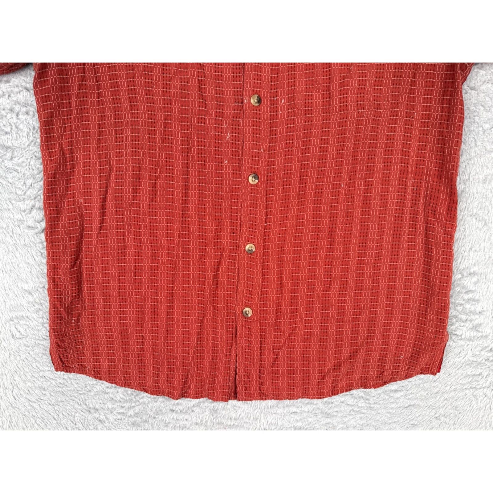 The North Face The North Face Shirt Men Medium Red Geometric Angler Vented Modal Blend Button-Up Pocketed Casual Wear Mens Regular Red Geometric Pattern 90s? Size US M / EU 48-50 / 2 - 5 Thumbnail