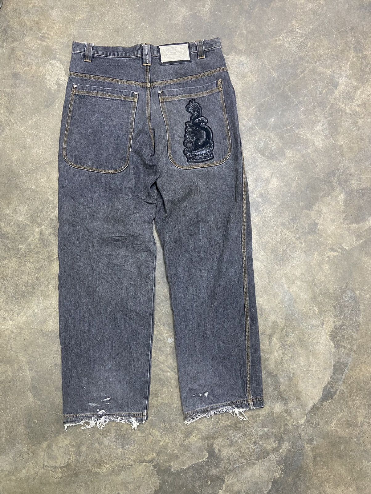 JNCO 🔥 Y2k Johnny Blaze baggy pants big logo distressed Size US 36 / EU 52 - 3 Thumbnail