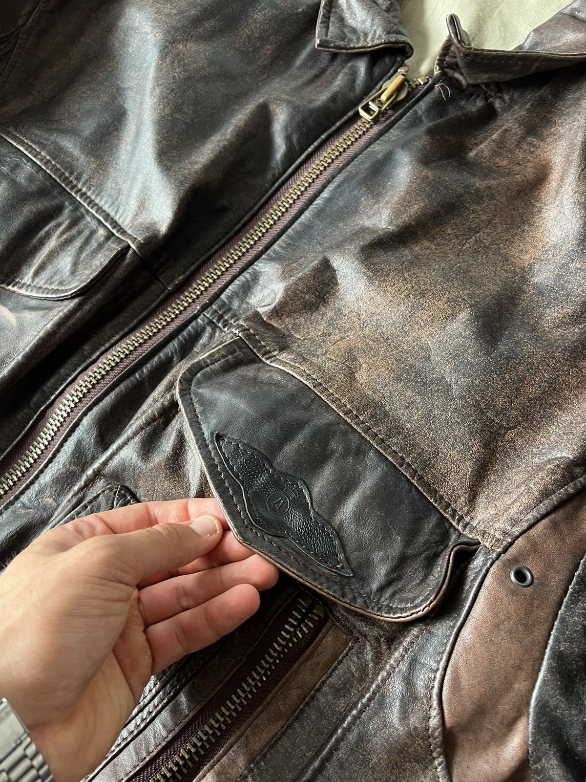 Genuine Leather ‼️Vibtage 60s RRP:600$!Paris Dakar 100% Leather Jacket‼️ Size US L / EU 52-54 / 3 - 9 Thumbnail