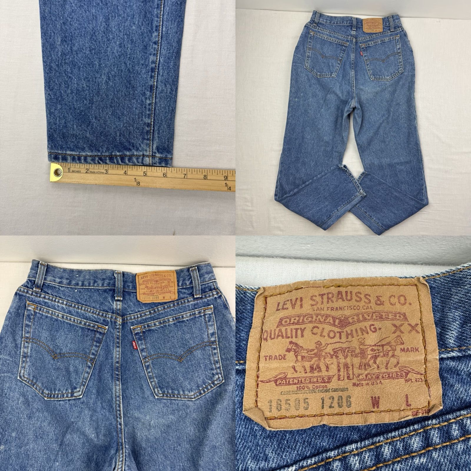Levi's VINTAGE Levi's 505 Jeans Women's 14 High Waisted Hipster Denim 90s Blue **Levi's** 505 Jeans Womens 14 High Waisted Hipster Denim 90s Size 36" / US 14 / IT 50 - 9 Thumbnail