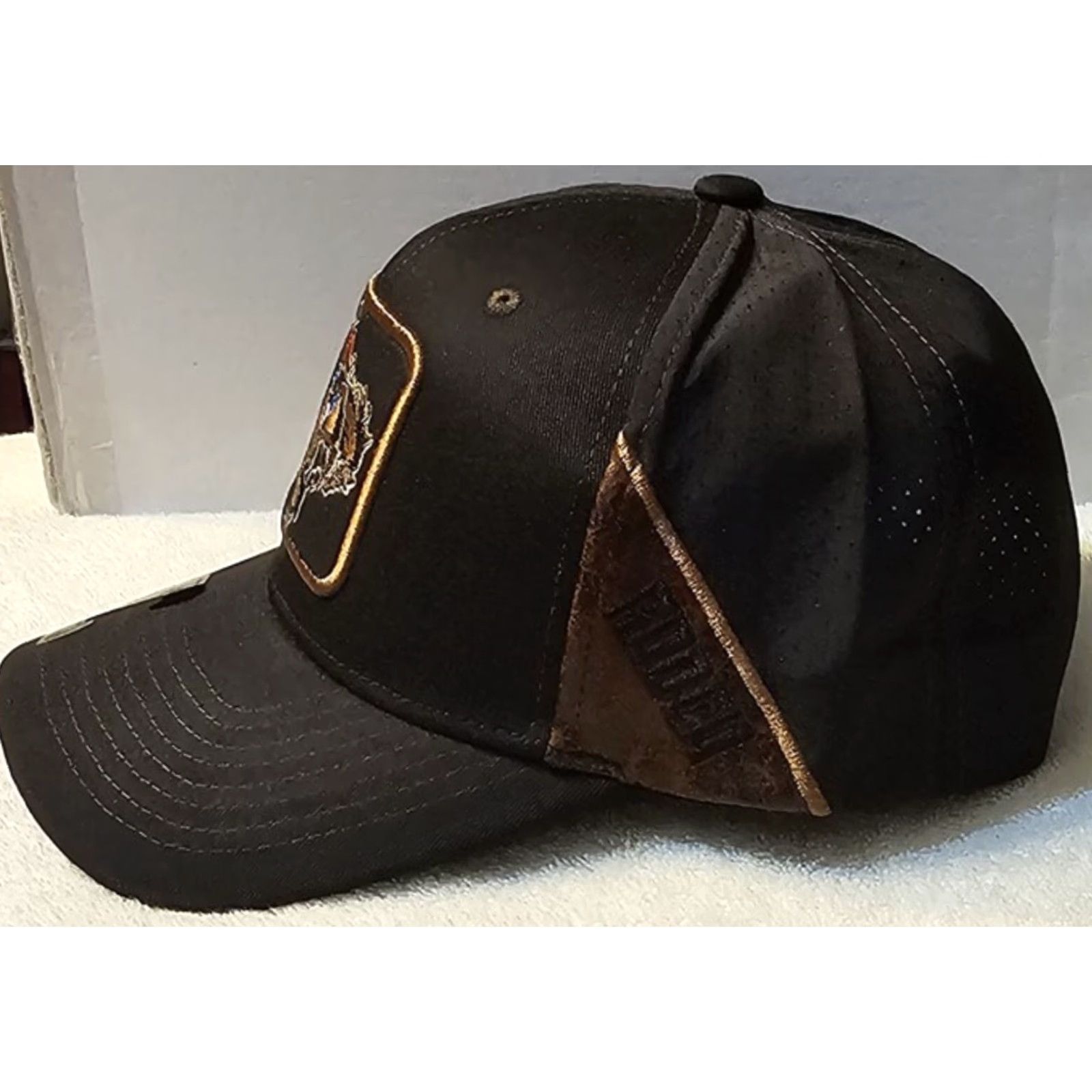 Vintage RODEO COWBOY BUCKING HORSE BRONC RIDING ROUNDUP SNAPBACK BASEBALL CAP #4 Size ONE SIZE - 2 Thumbnail