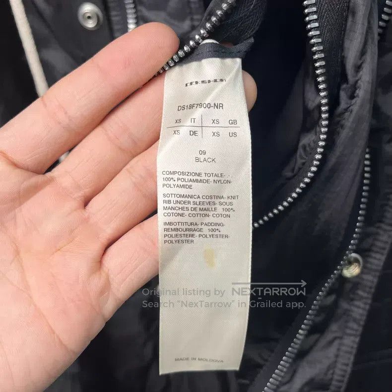 Rick Owens RICK OWENS Fish Tail Cotton Jacket Coat Windbreaker Size US XS / EU 42 / 0 - 4 Thumbnail