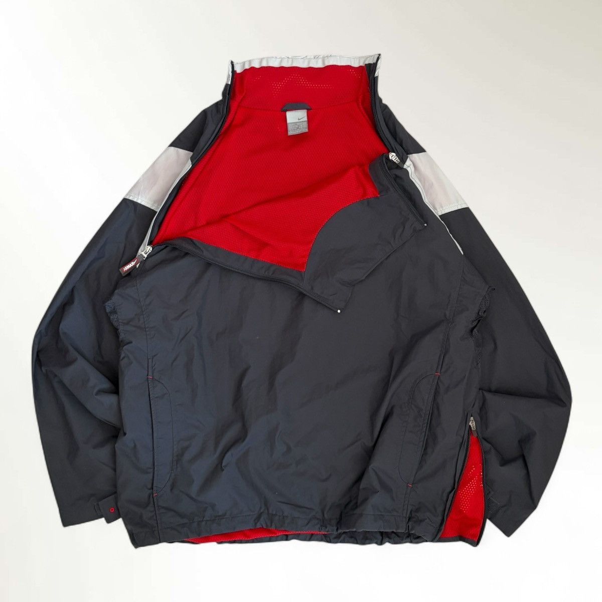Nike 00s Nike Air Dual Zip Nylon Jacket Size US L / EU 52-54 / 3 - 3 Thumbnail