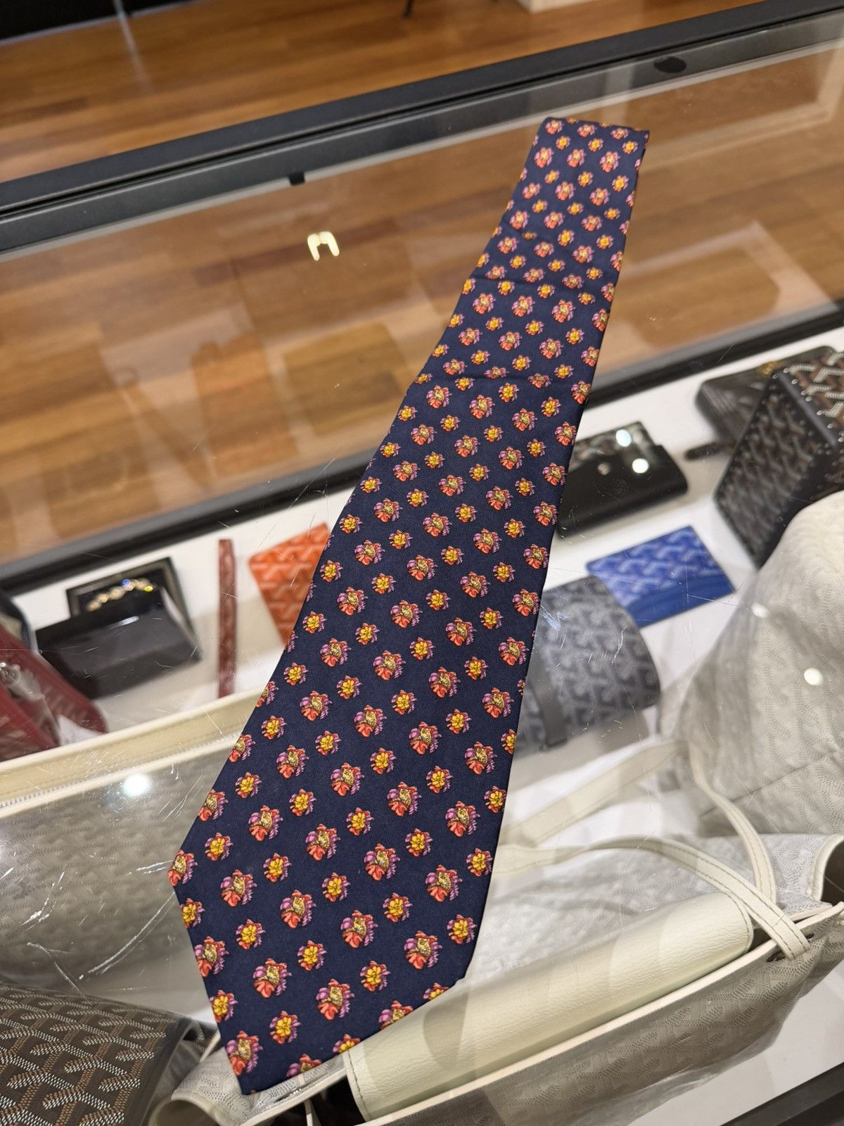 Salvatore Ferragamo Salvatore Ferragamo Tiger/Flower Silk Tie Size ONE SIZE - 1 Thumbnail