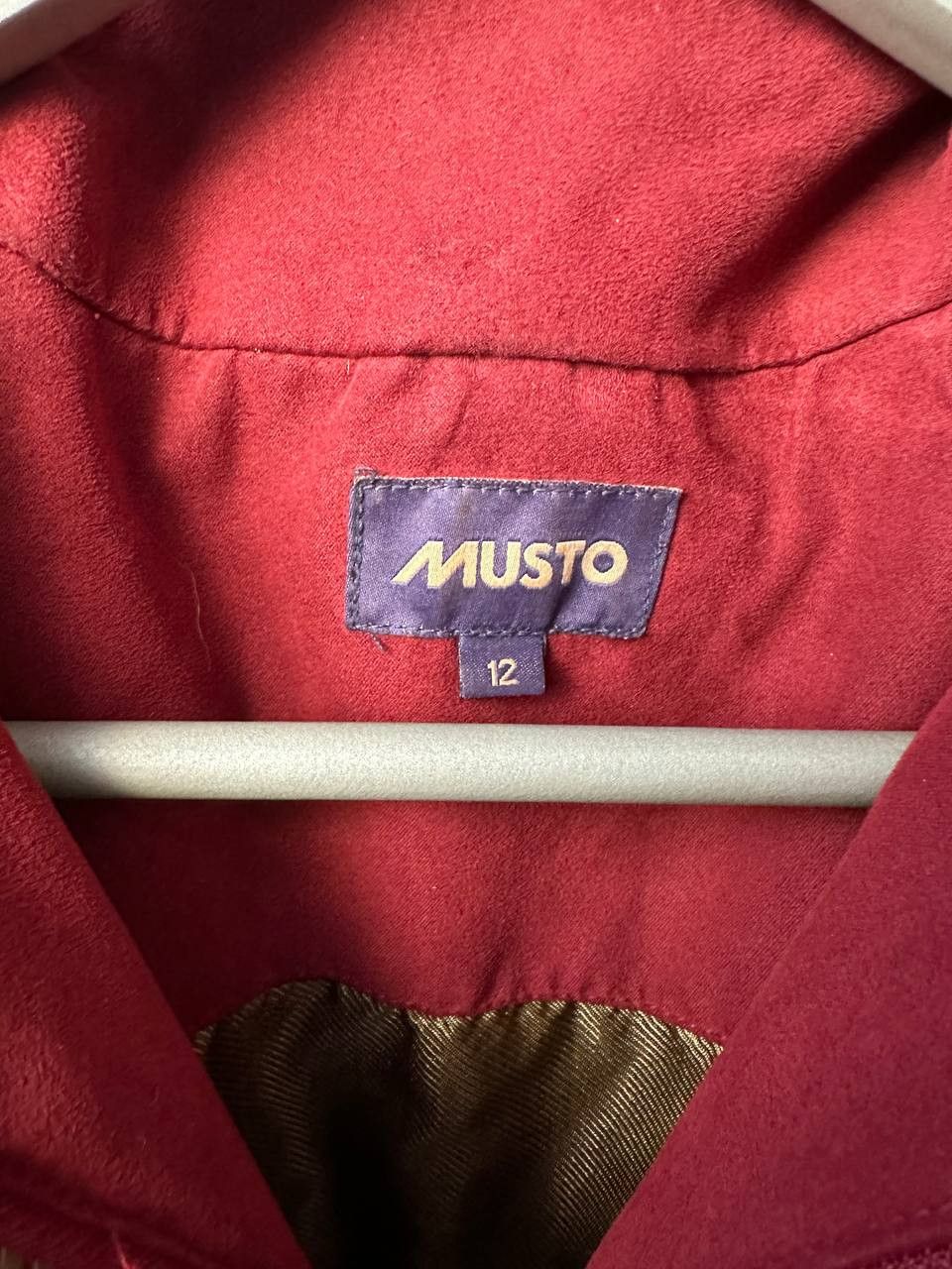 Designer × Musto × Vintage Musto Purple Label Jacket Burgundy Zip Buttons Coat Belted Size M / US 6-8 / IT 42-44 - 12 Thumbnail