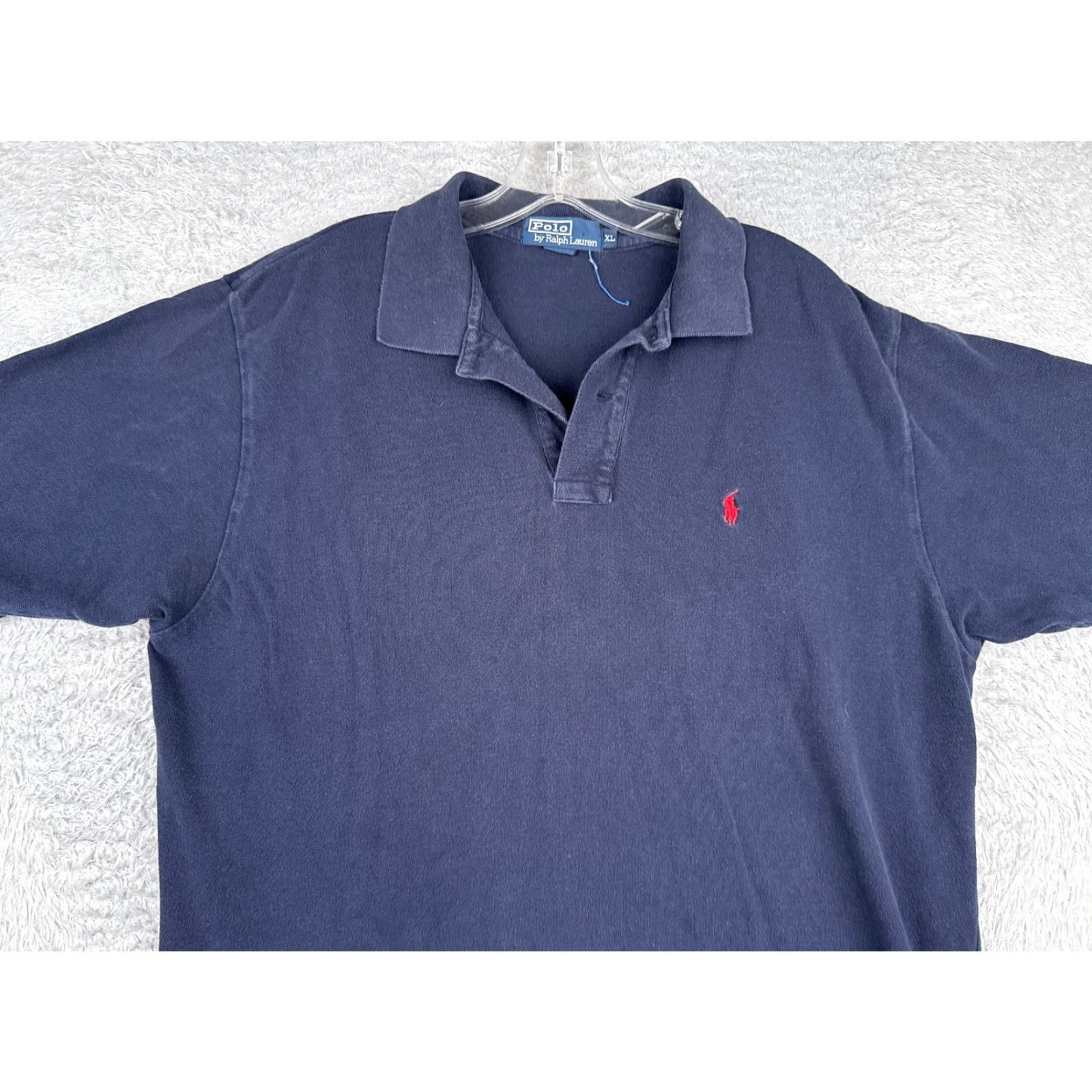 Ralph Lauren VINTAGE Ralph Lauren Polo Shirt Men XL Blue 100% Cotton Jersey Polo Shirt Men's Polo Blue XL Ralph Lauren Shirt Polo Shirt Blue XL 100% Cotton Jersey Size US XL / EU 56 / 4 - 4 Thumbnail