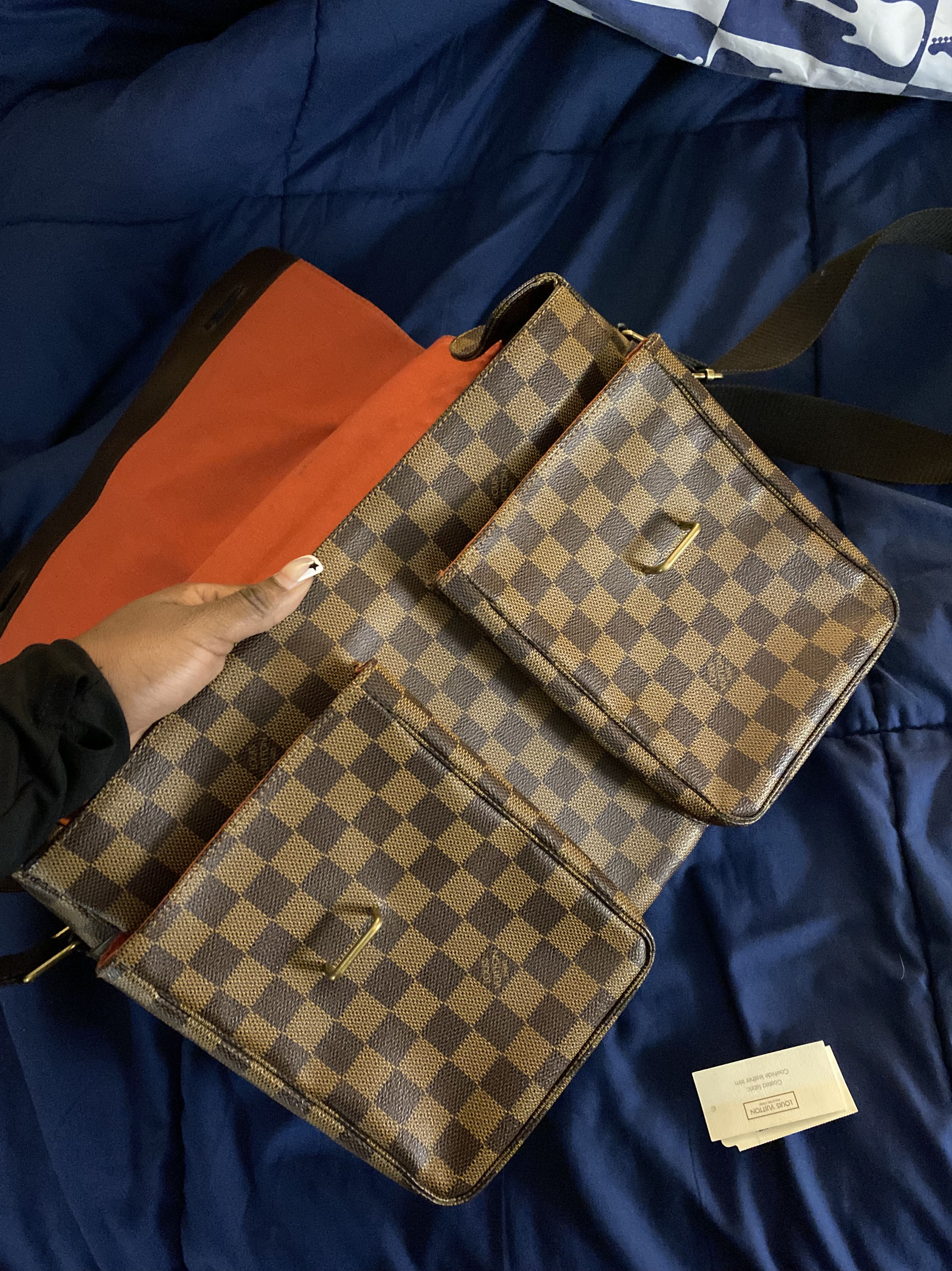 Louis Vuitton Louis Vuitton Damier Ebene Broadway Messenger Bag 2001 Size ONE SIZE - 8 Thumbnail