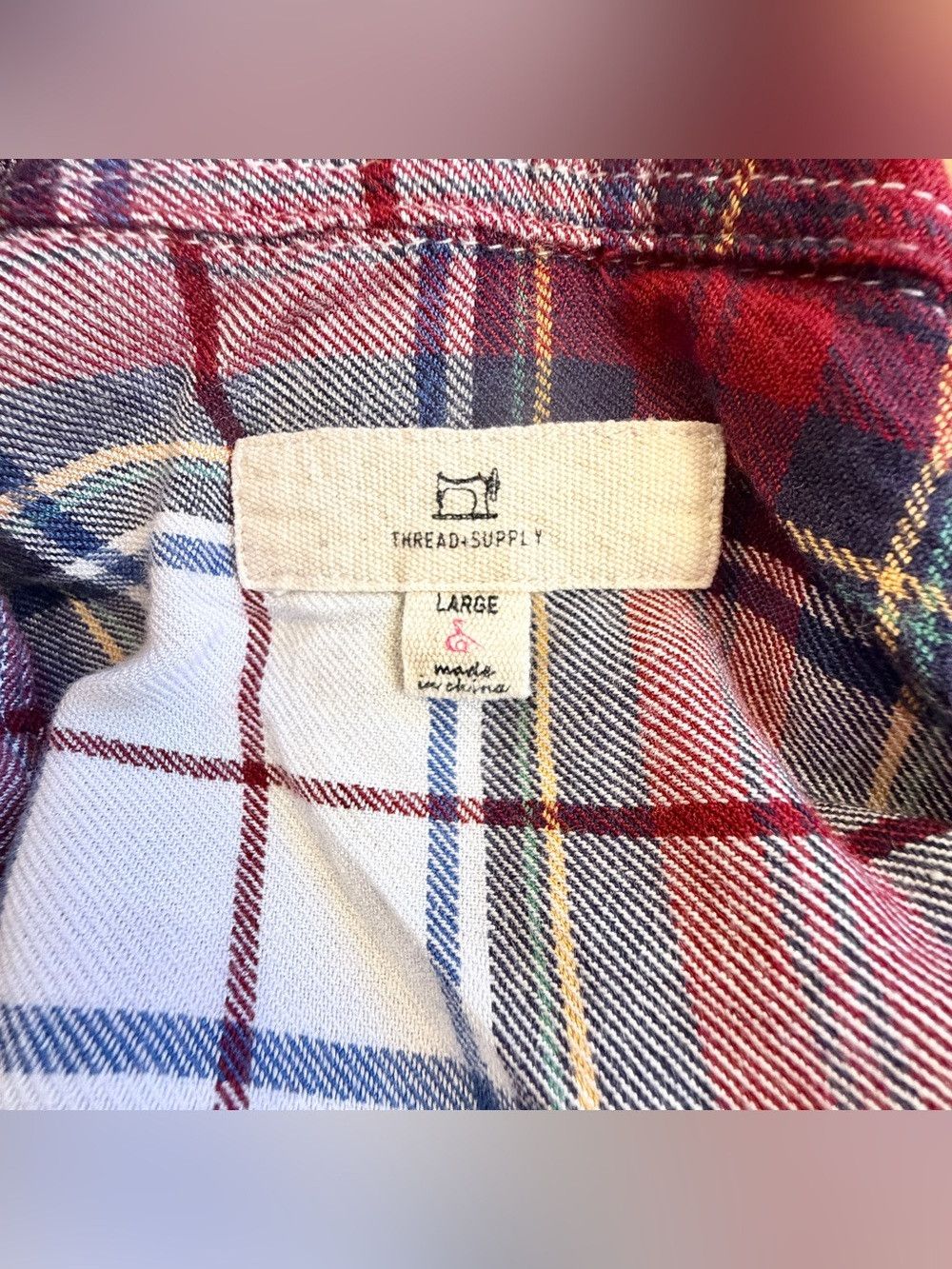 Anthropologie Women’s Plaid Flannel Tunic Shirt Dress Size Large Size L / US 10 / IT 46 - 4 Thumbnail