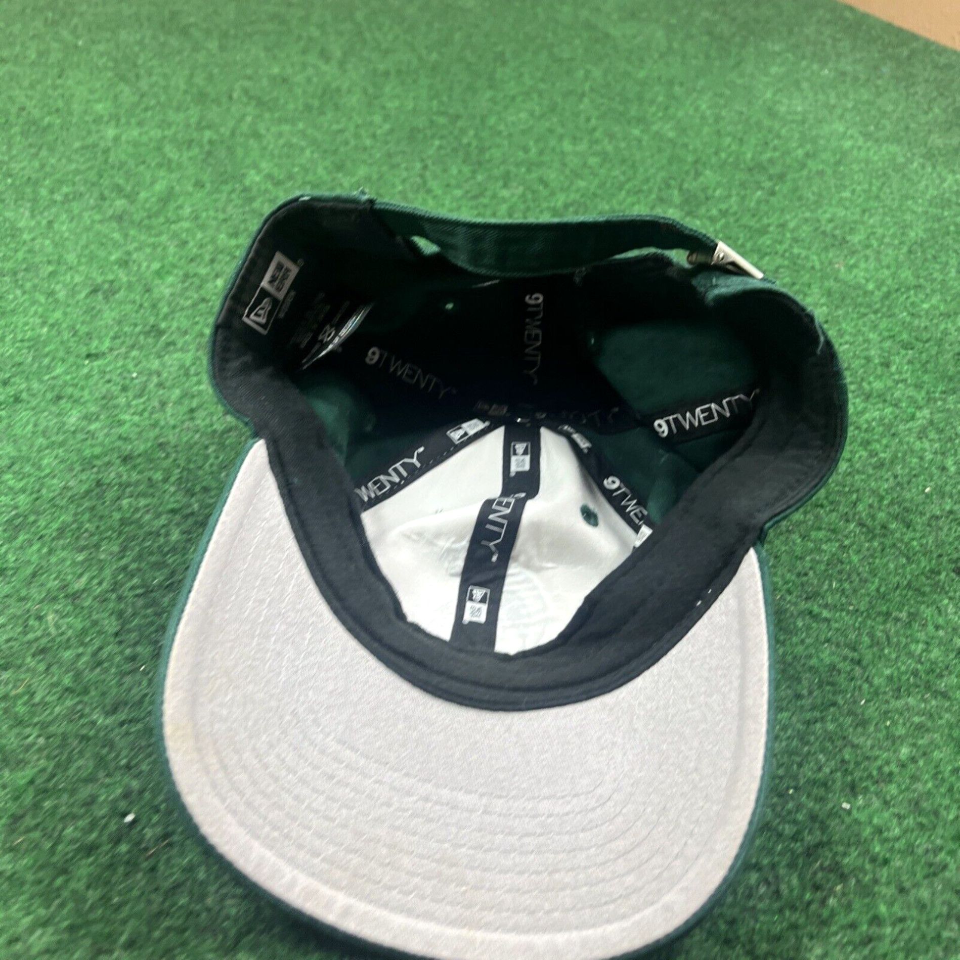 New Era Michigan State Spartans Women's Green White Ball Cap Hat Adjustable Baseball Size ONE SIZE - 4 Thumbnail