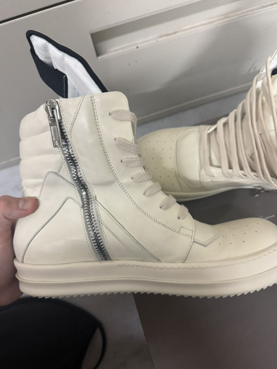 Rick Owens Rick Owens Milk White Geo Basket Size US 8 / EU 41 - 10 Thumbnail