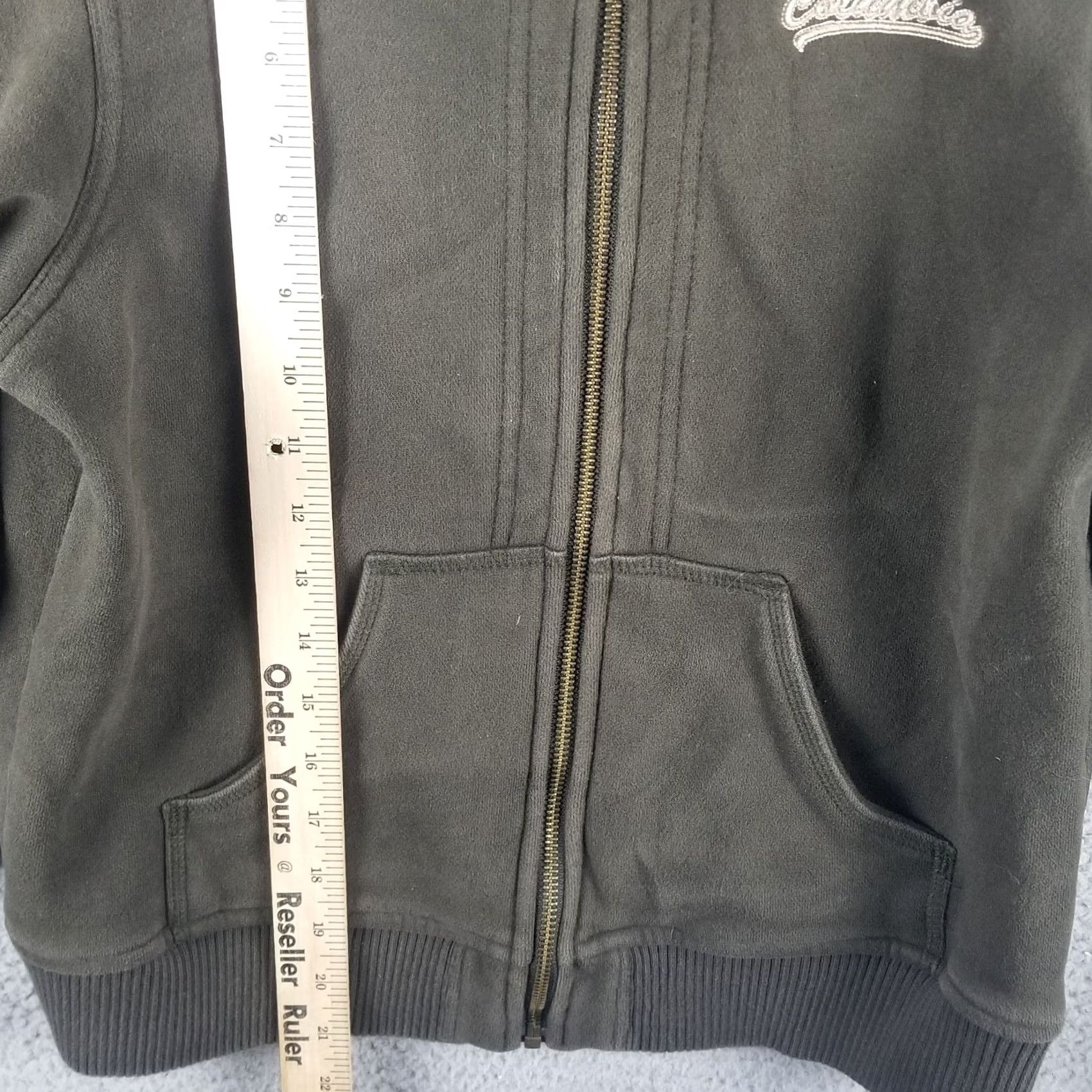 Vintage Columbia Fleece Full Zip Jacket Women Teens Medium Green Striped Cuffs Vintage No - Mens Womens Boys Girls Size M / US 6-8 / IT 42-44 - 4 Thumbnail
