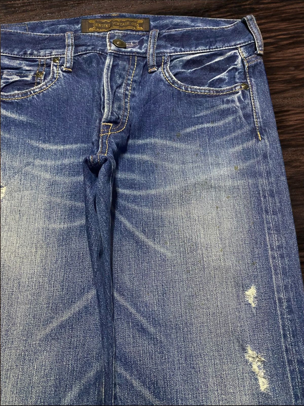 GOA Goa Selvedge Denim Distressed Jeans Size US 30 / EU 46 - 8 Thumbnail